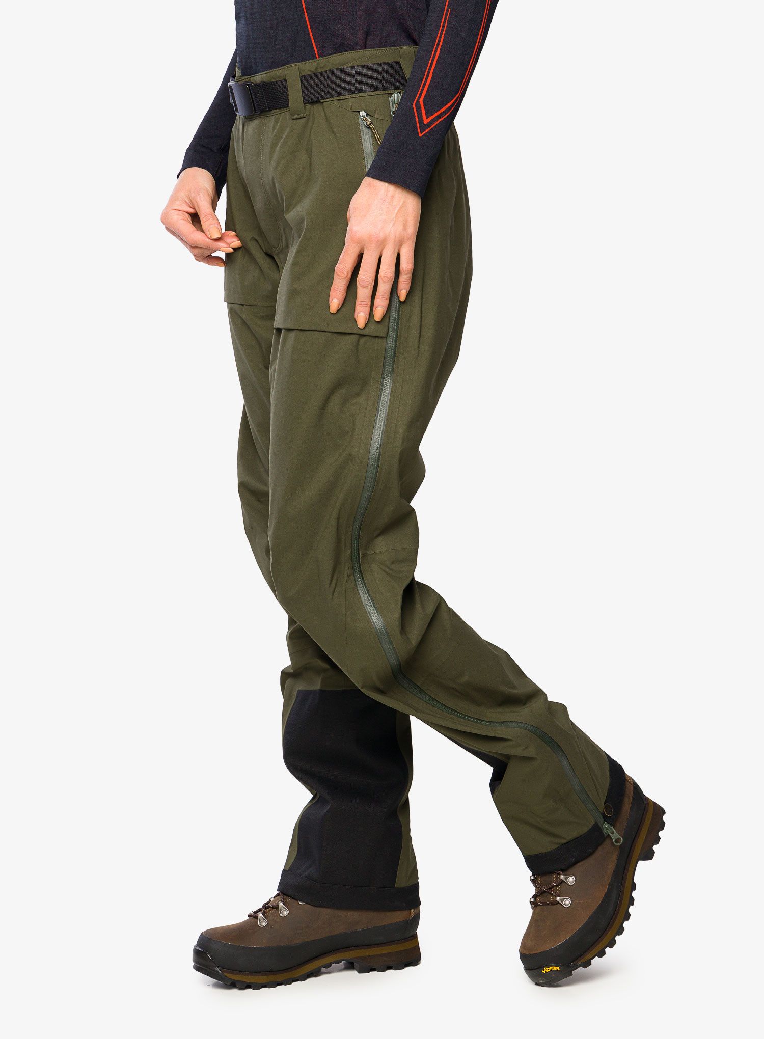 Ženske hlače Fjallraven Keb Eco-Shell Trousers - deep forest