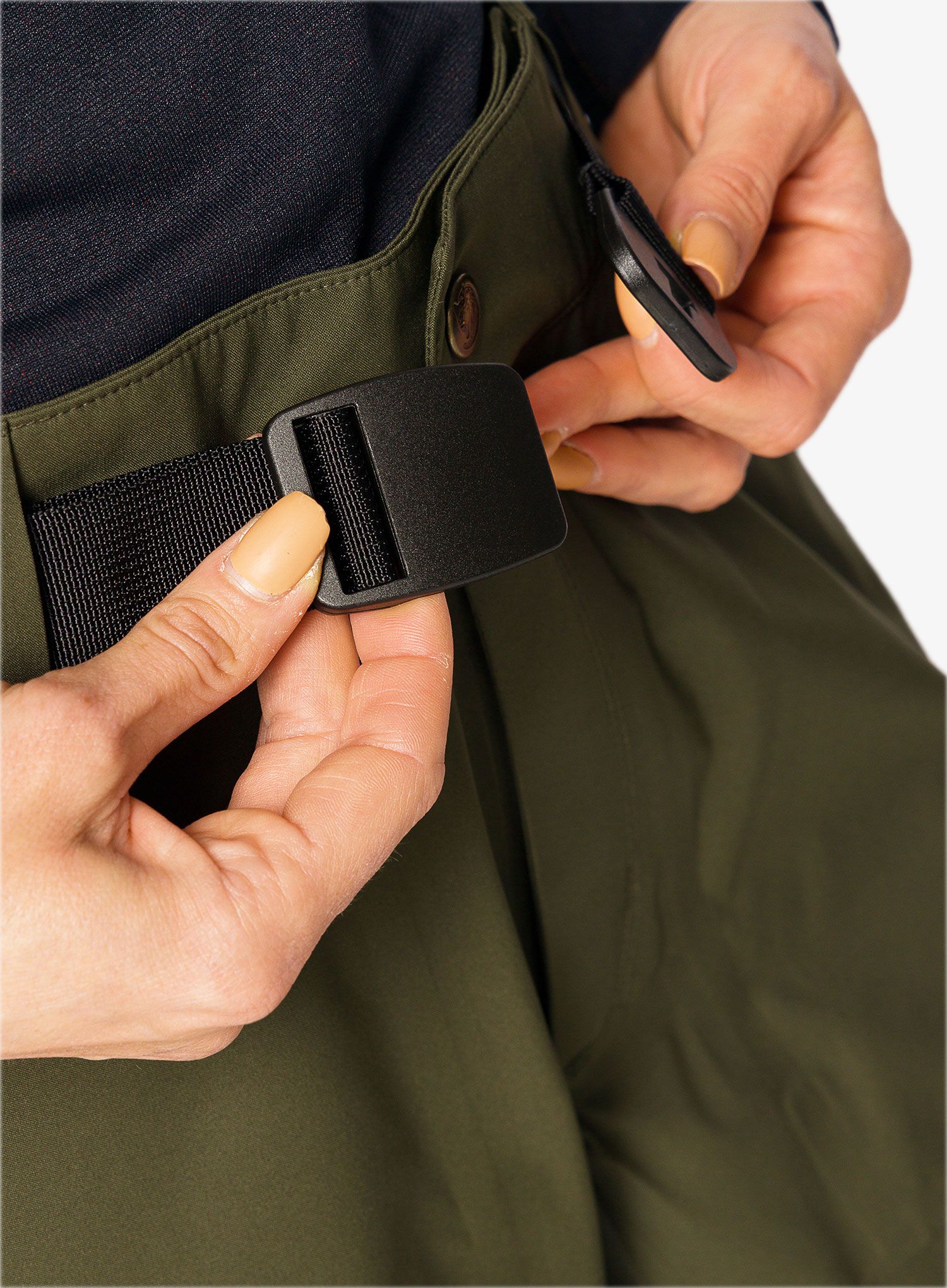 Ženske hlače Fjallraven Keb Eco-Shell Trousers - deep forest