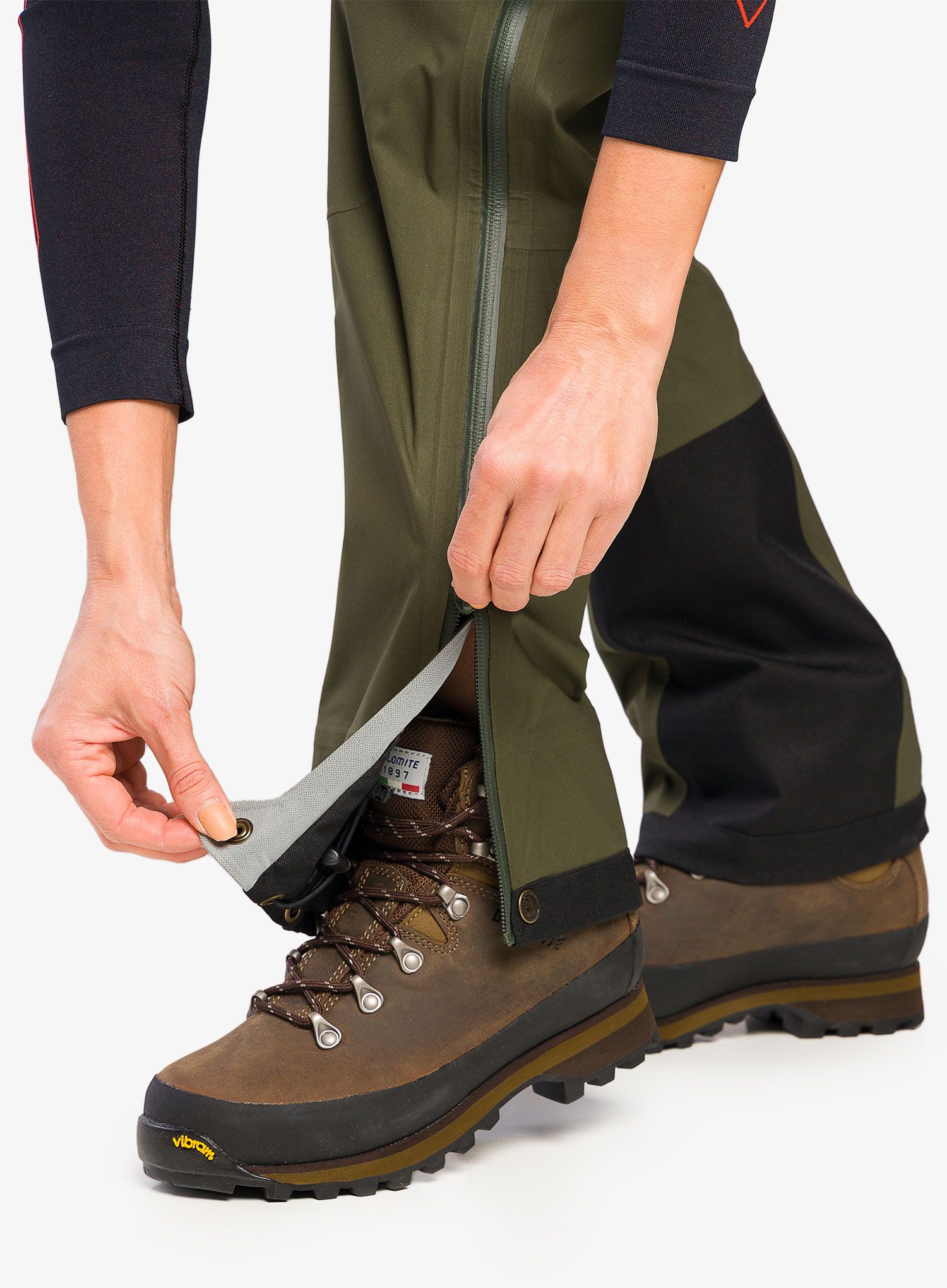 Ženske hlače Fjallraven Keb Eco-Shell Trousers - deep forest