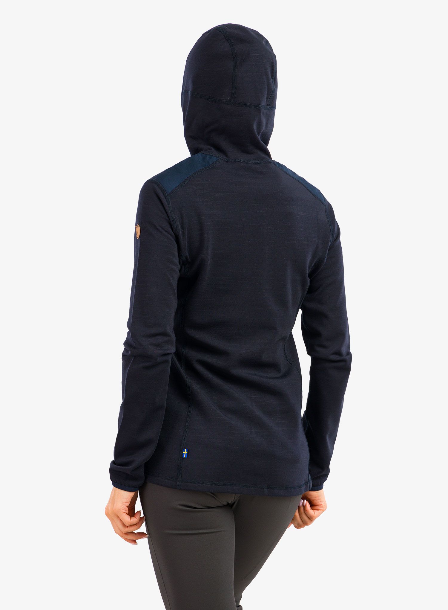 Ženski flis Fjallraven Keb Fleece Hoodie - dark navy