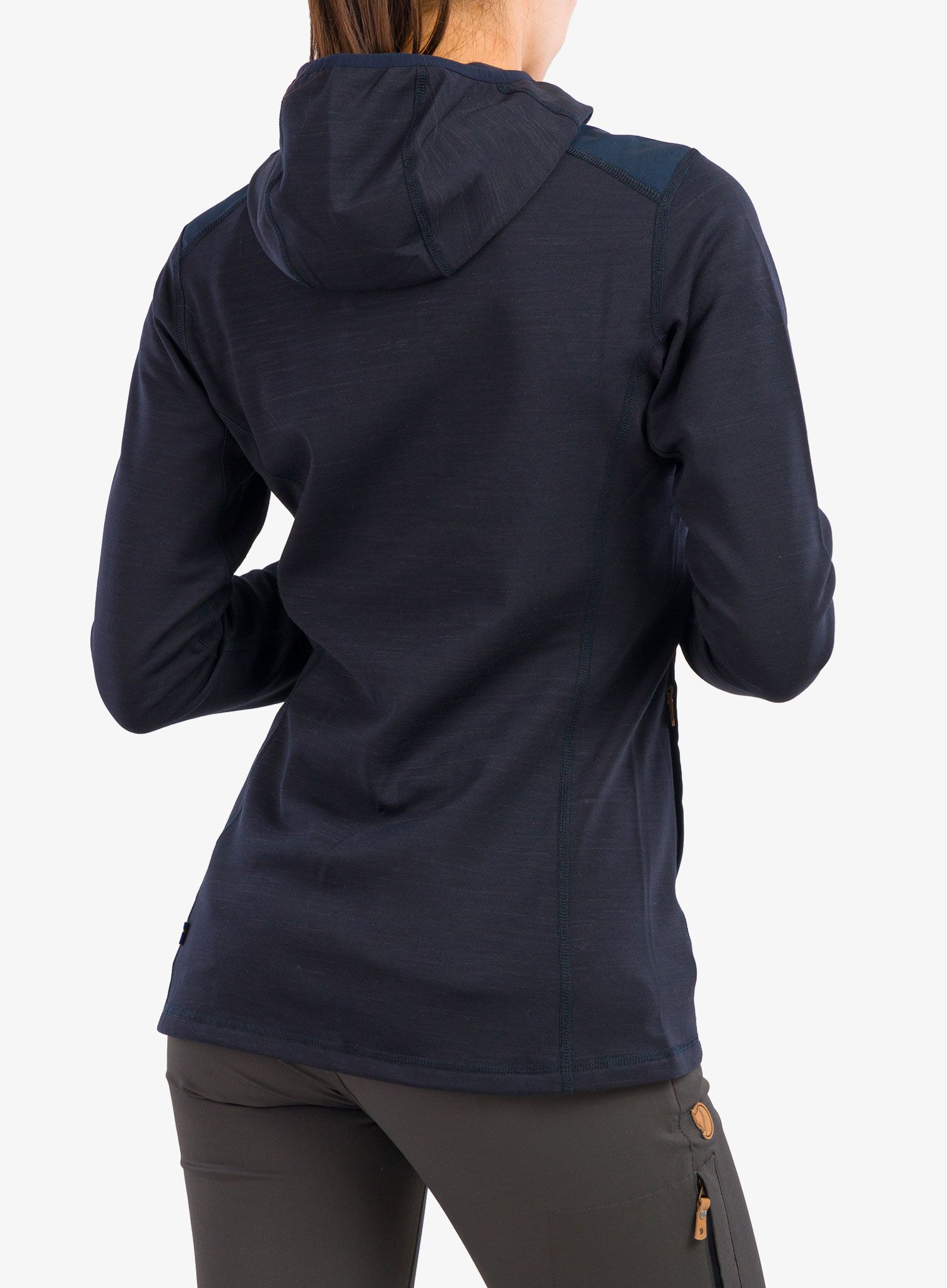 Ženski flis Fjallraven Keb Fleece Hoodie - dark navy