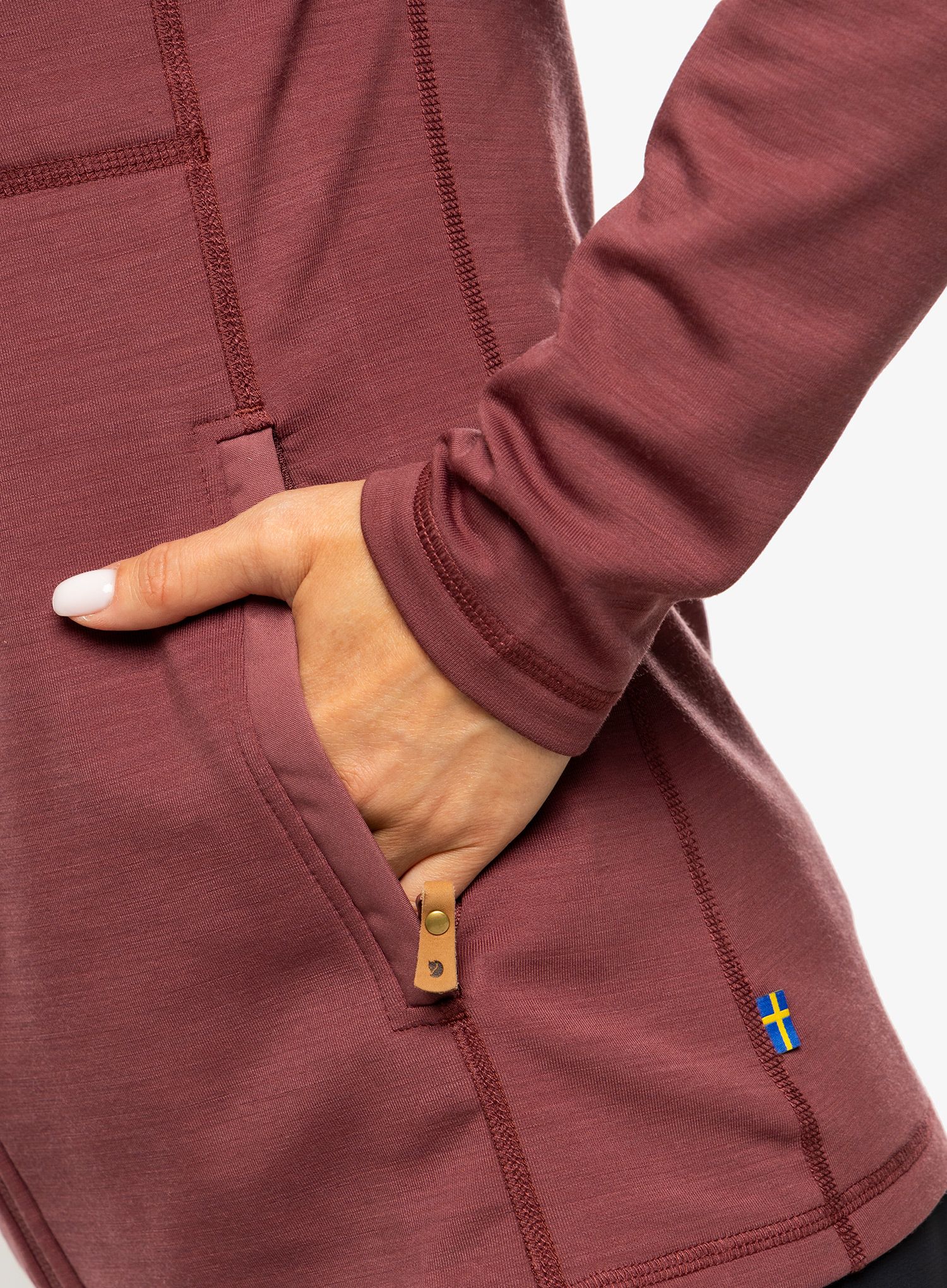 Ženska jopica Fjallraven Keb Fleece Hoodie - mesa purple