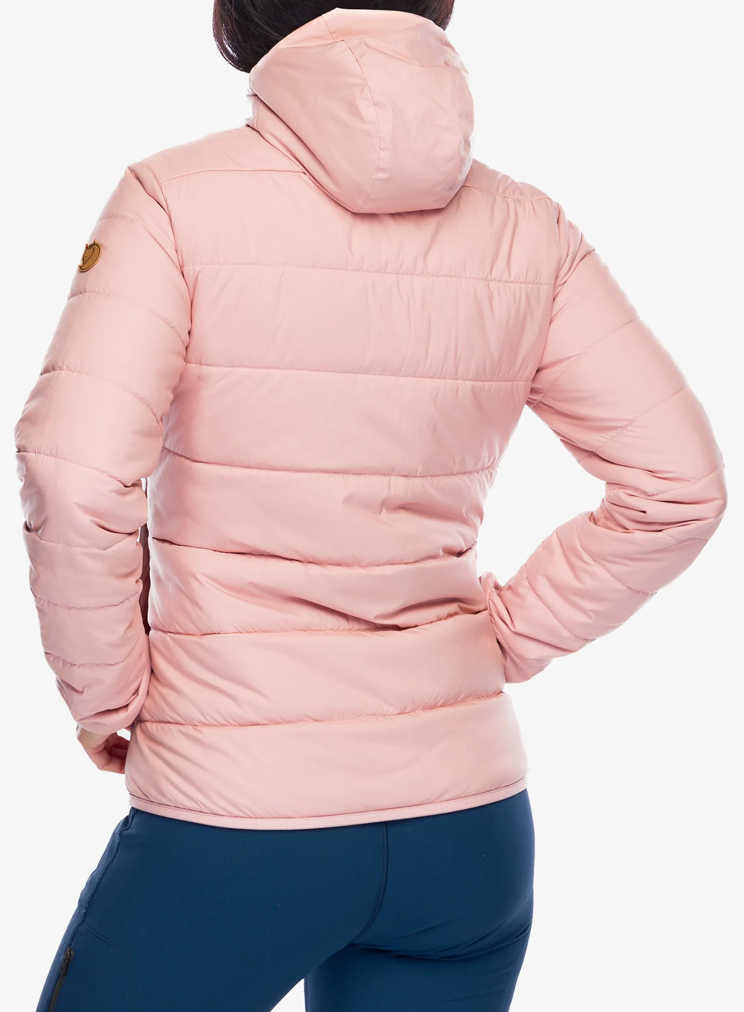 Ženska sintetična jakna Fjallraven Keb Padded Hoodie - chalk rose