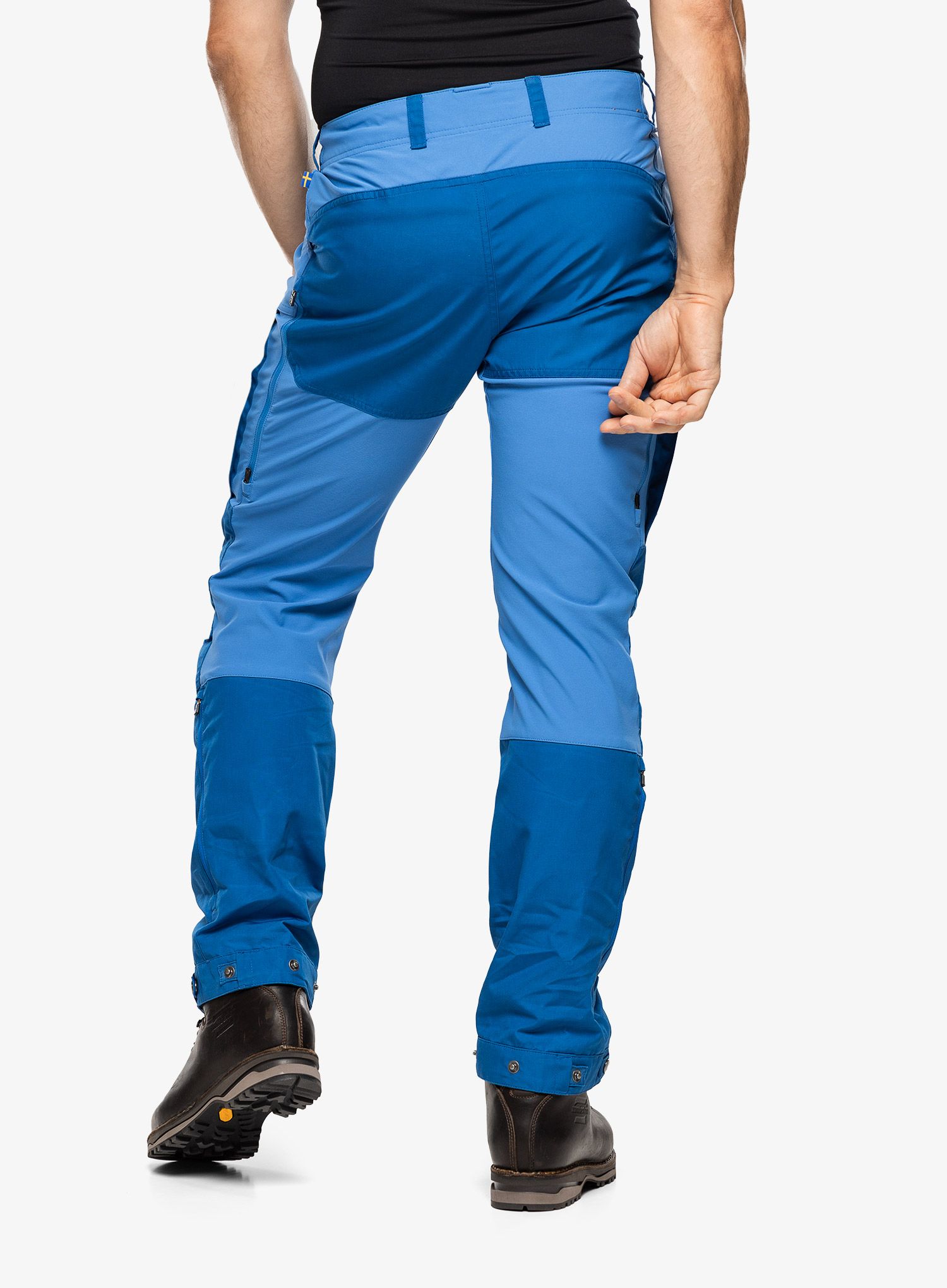 Pohodne hlače Fjallraven Keb Trousers - alpine blue/un blue