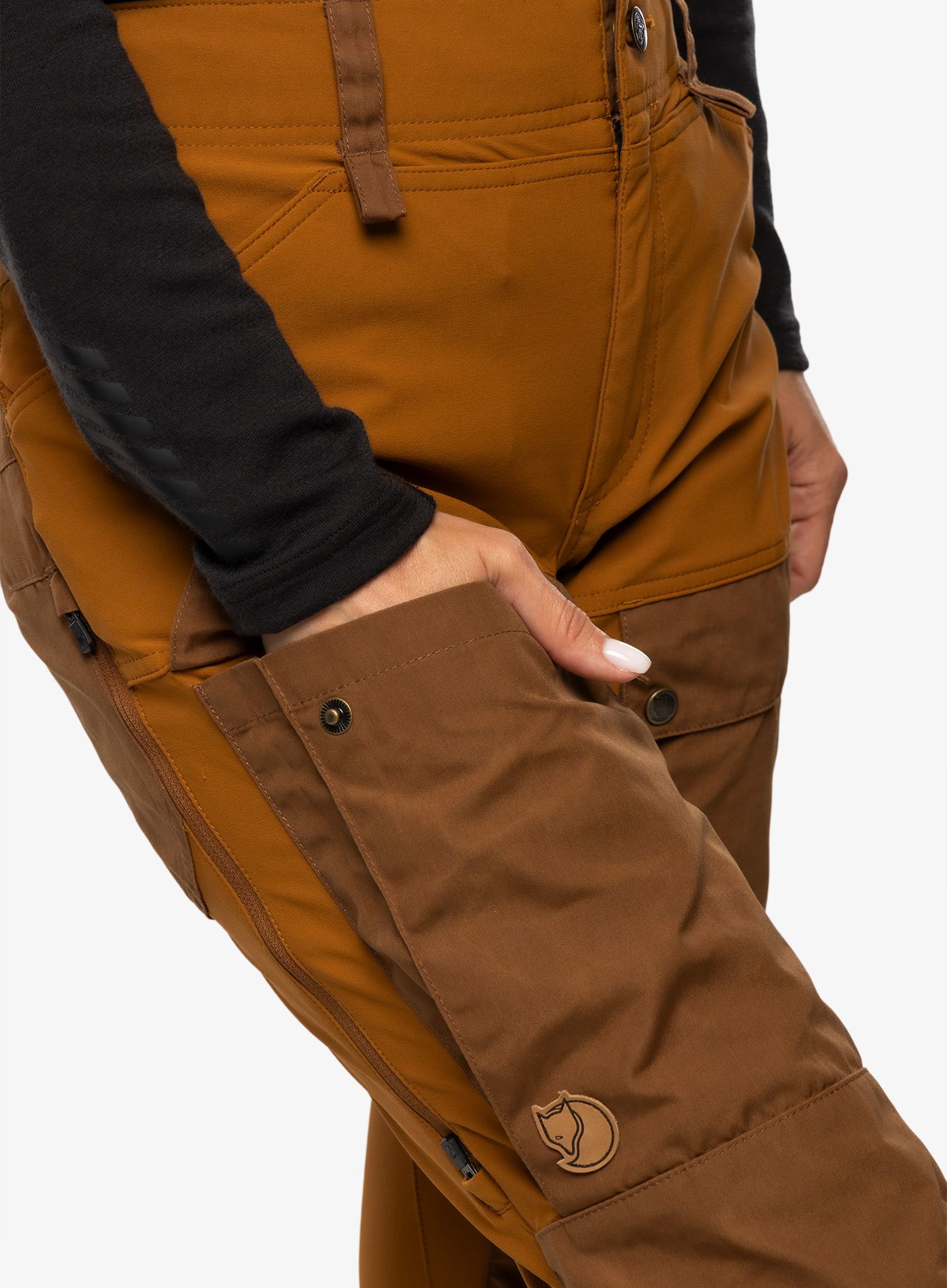 Ženske treking hlače Fjallraven Keb Trousers - brown/chestnut