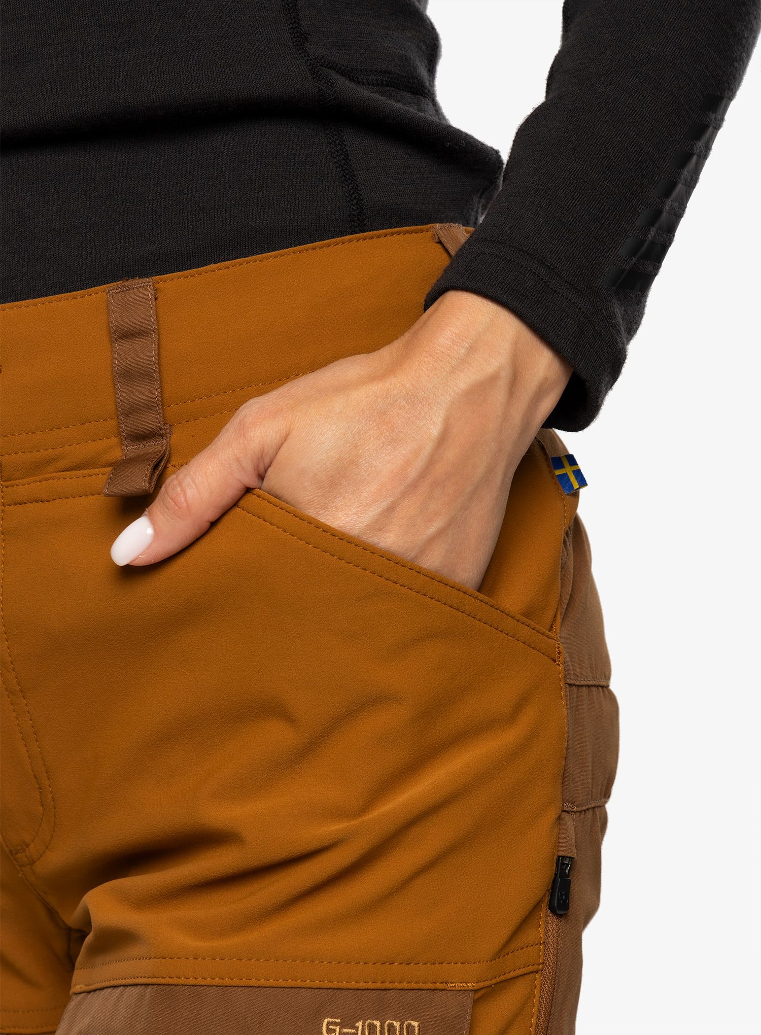 Ženske treking hlače Fjallraven Keb Trousers - brown/chestnut