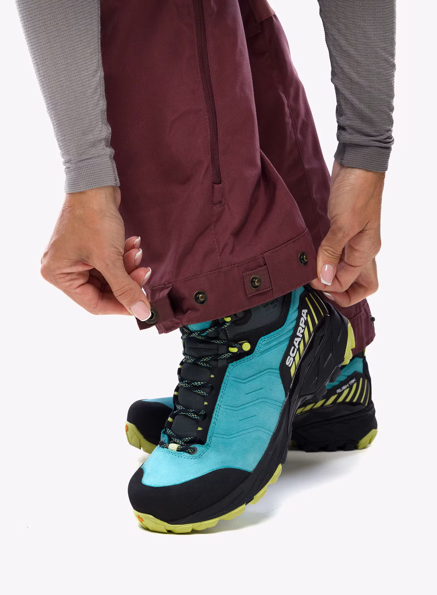 Ženske treking hlače Fjallraven Keb Trousers - port/mesa purple