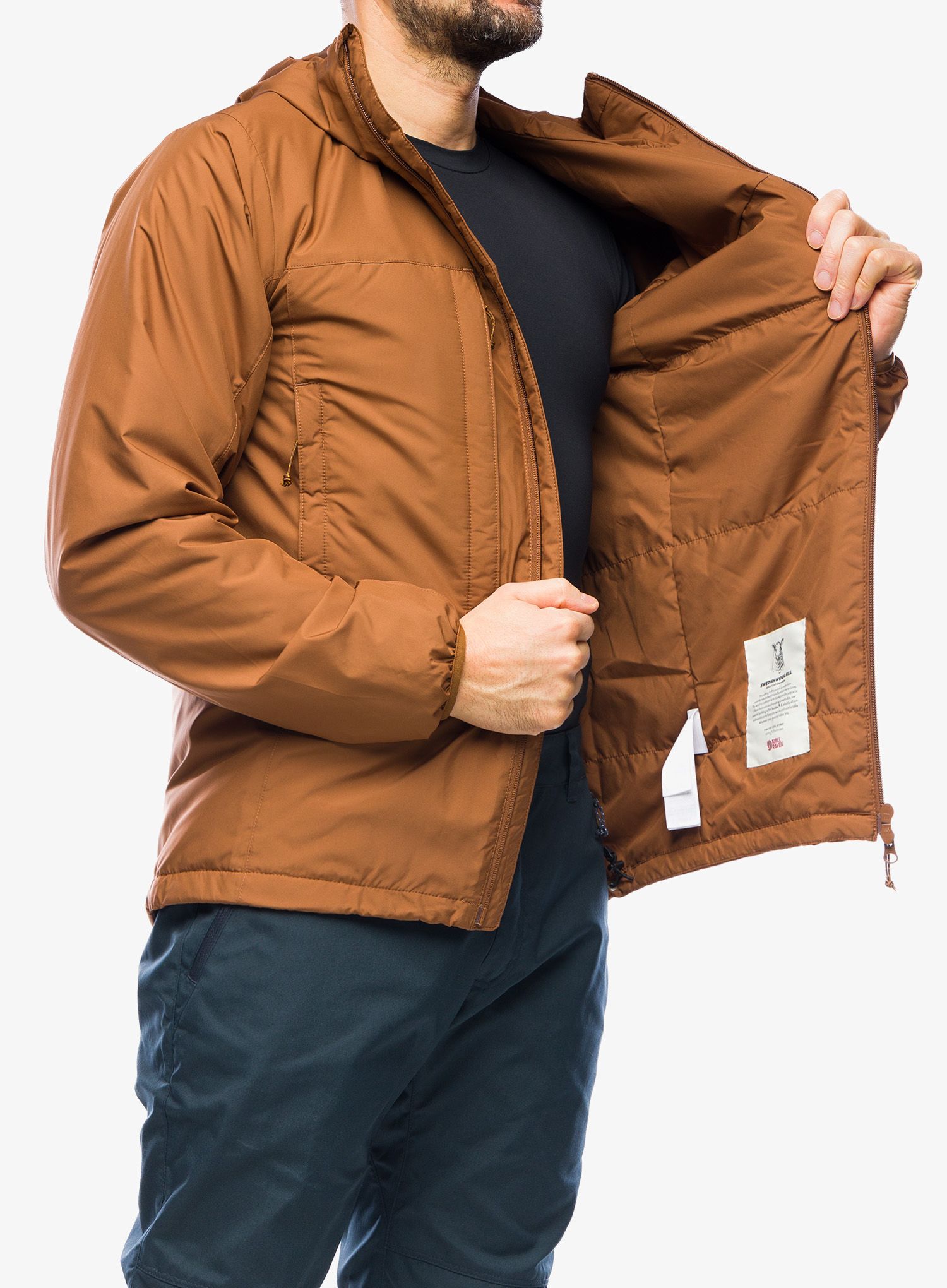 Sintetična jakna Fjallraven Keb Wool Padded Jacket - timber brown