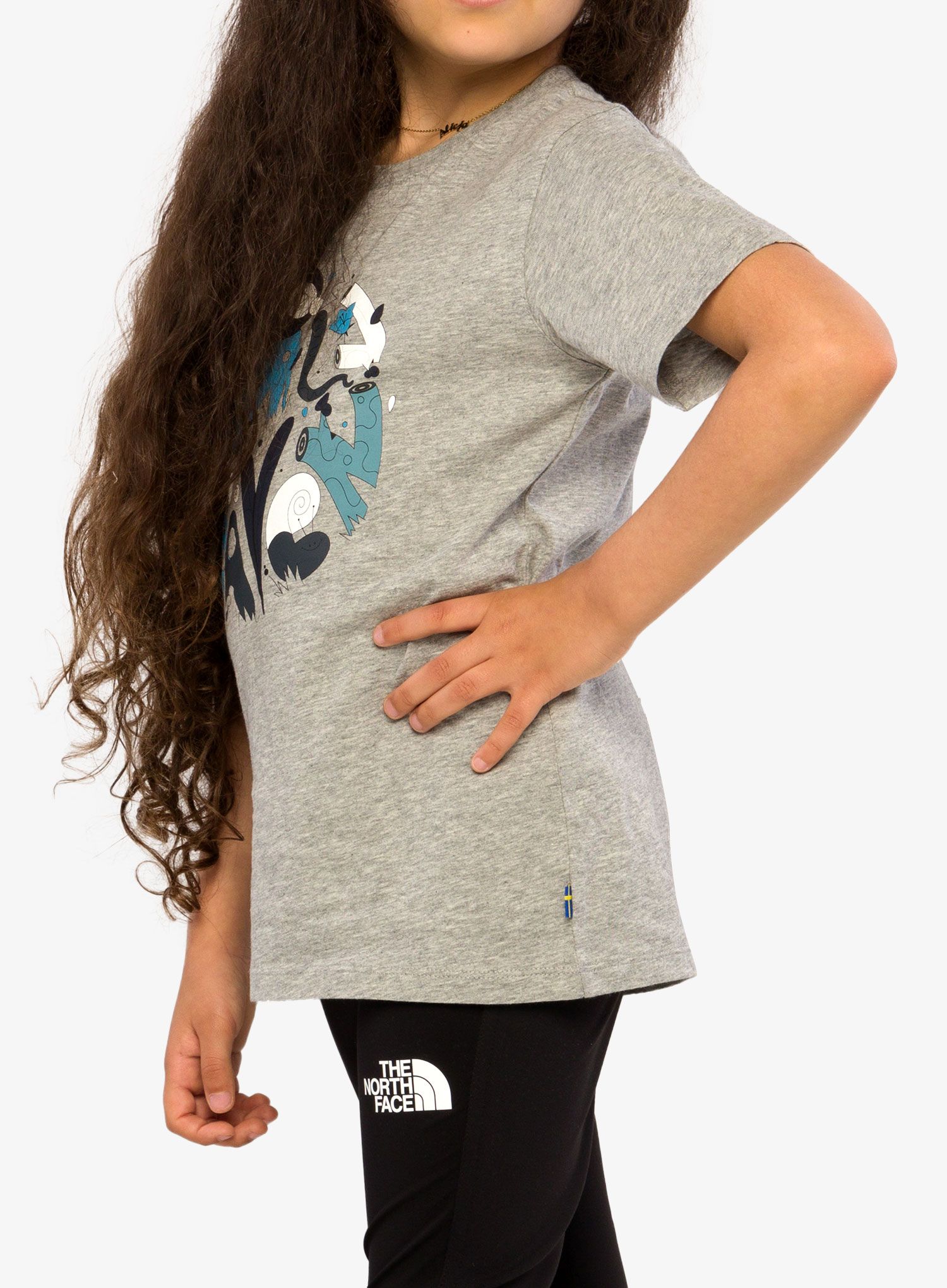 Otroška majica Fjallraven Kids Forest Findings T-shirt - grey/melange