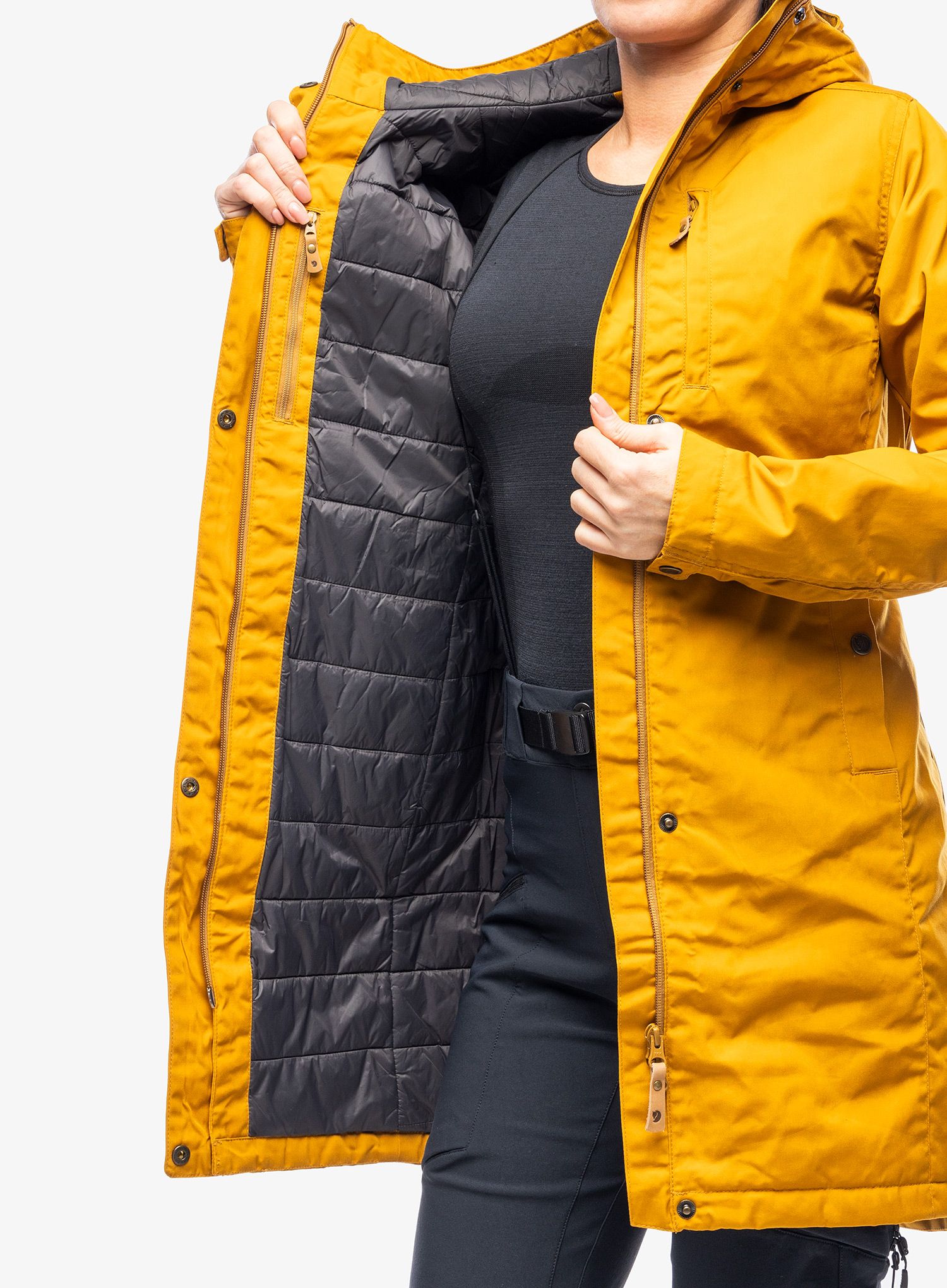 Ženski plašč Fjallraven Kiruna Padded Parka - acorn