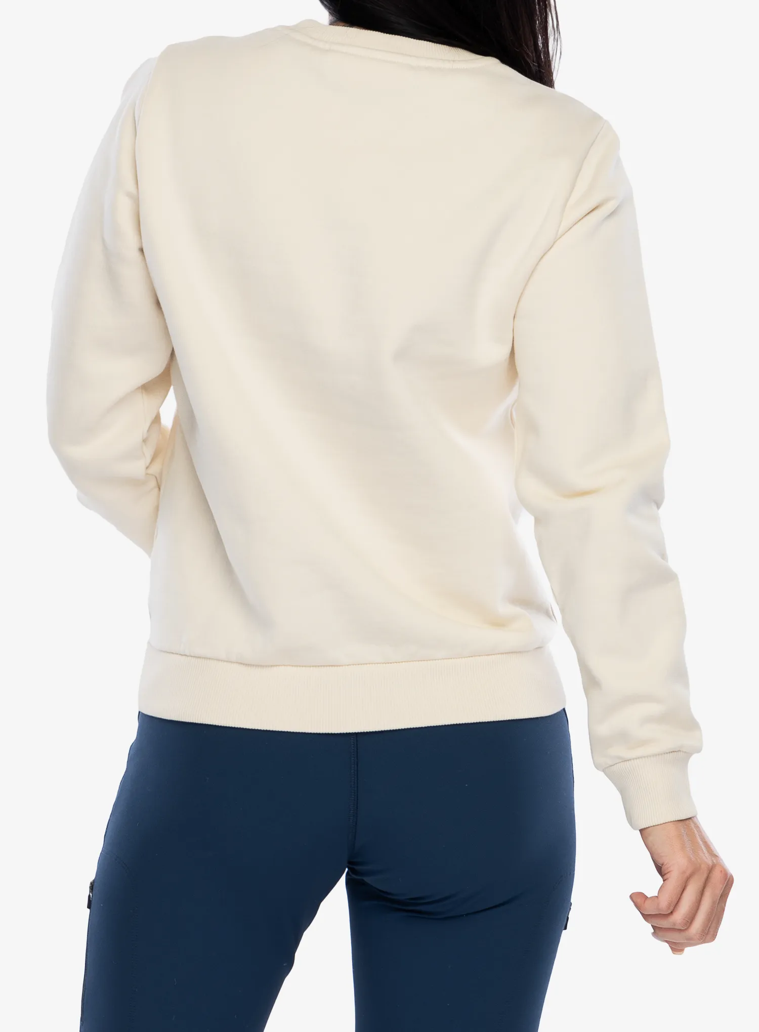 Ženska jopica Fjallraven Logo Sweater - chalk white/flame orange
