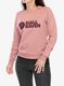Ženska jopica Fjallraven Logo Sweater - dusty rose/port