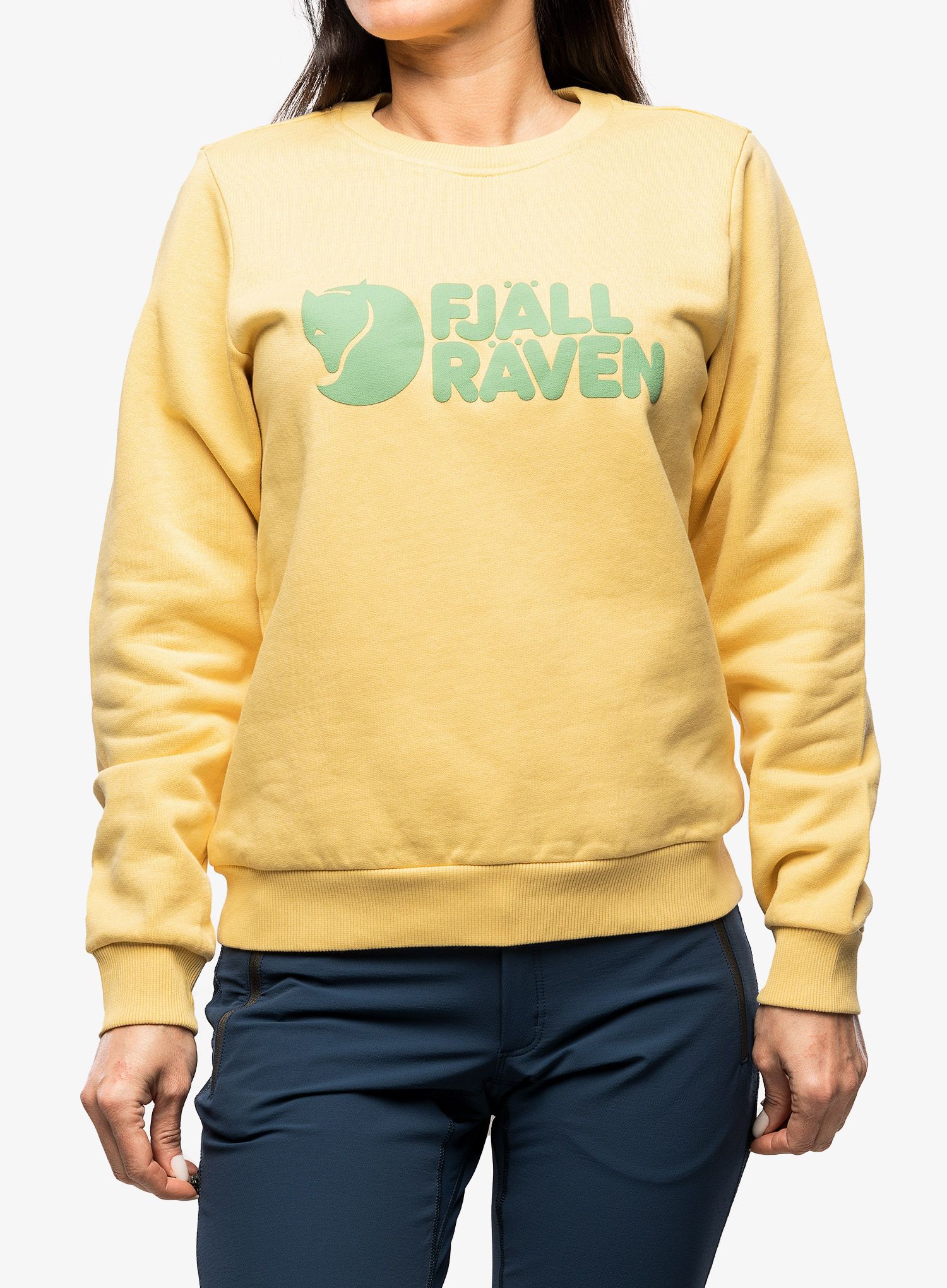 Ženska jopica Fjallraven Logo Sweater - mais yellow