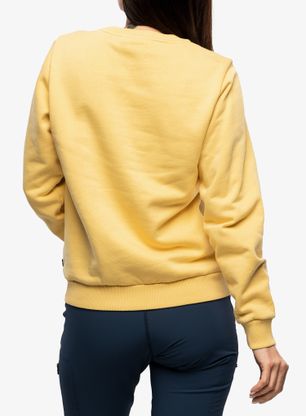 Ženska jopica Fjallraven Logo Sweater - mais yellow