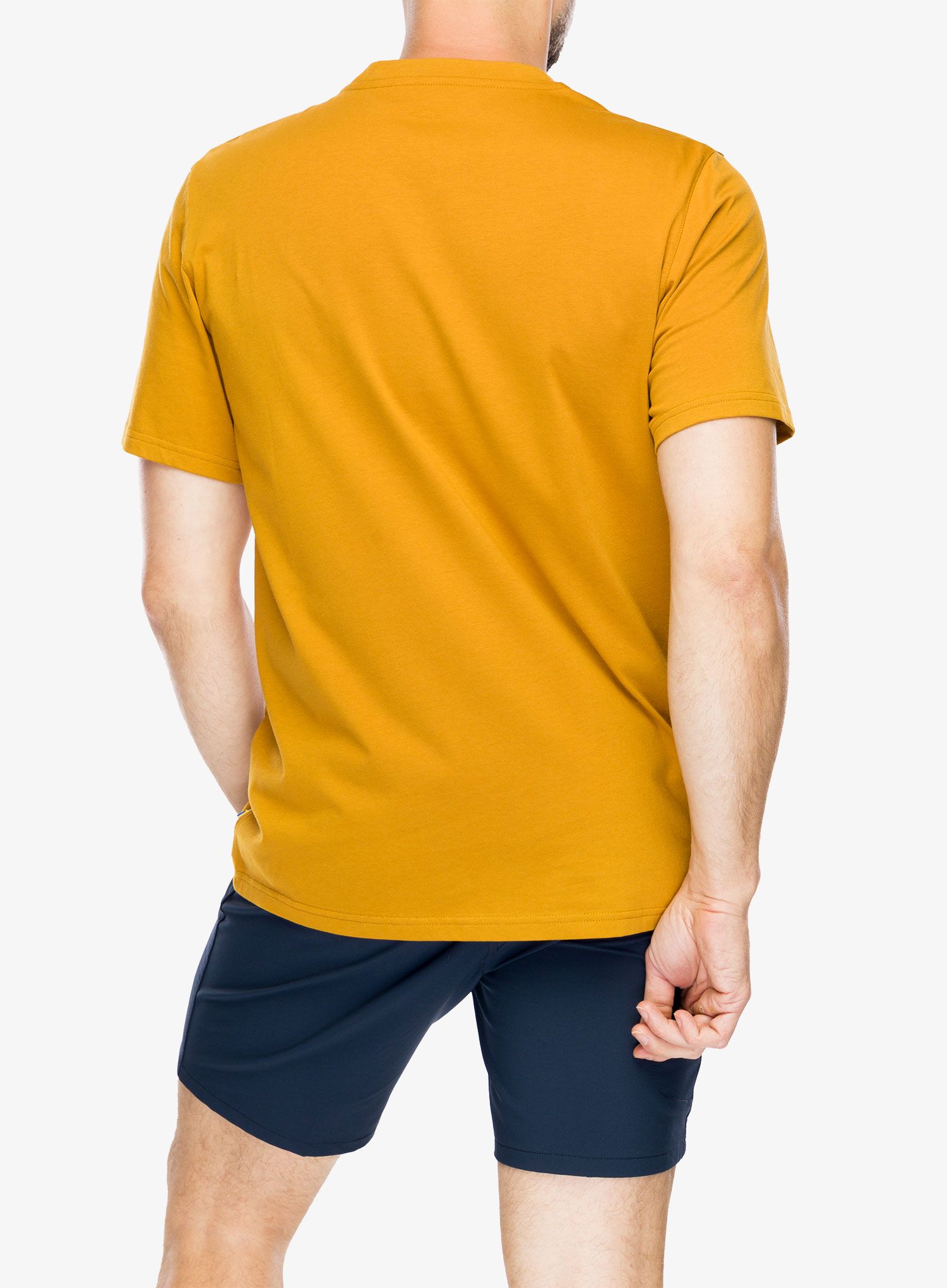 Bombažna majica Fjallraven Lush Logo T-shirt - acorn