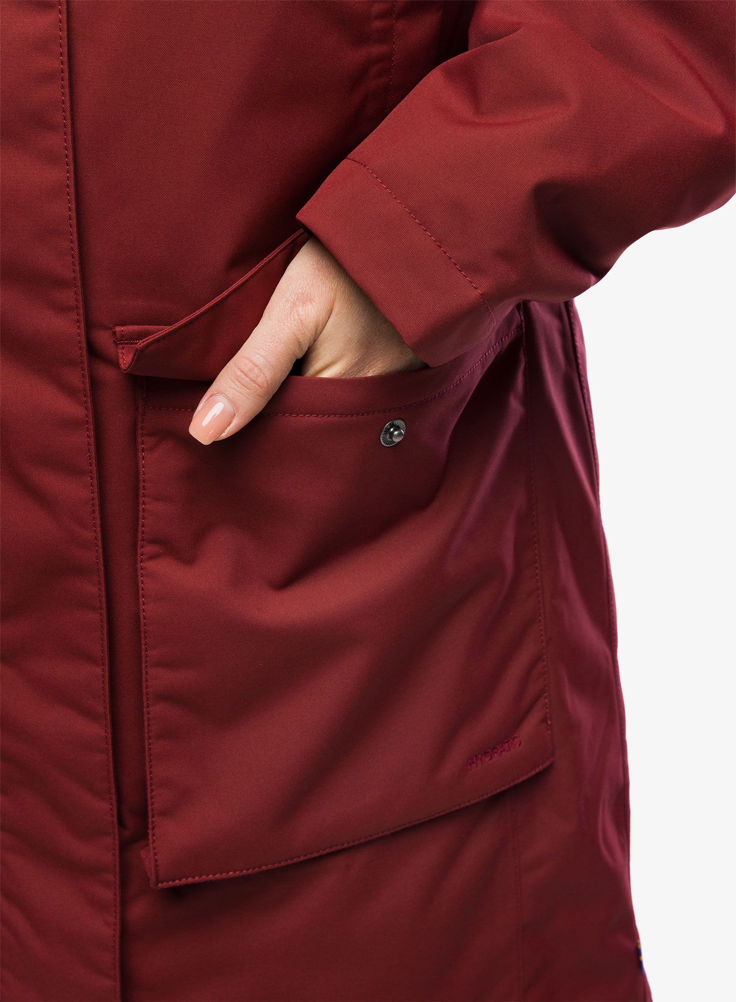 Ženska zimska jakna Fjallraven Nuuk Lite Parka - bordeaux red
