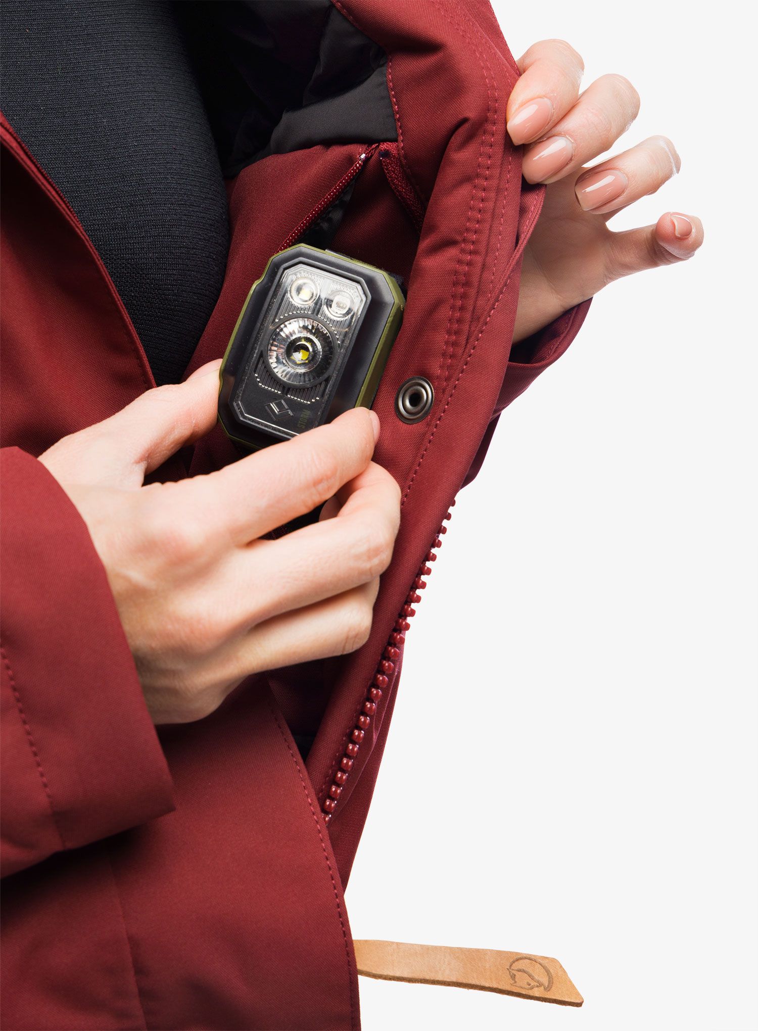 Ženska zimska jakna Fjallraven Nuuk Lite Parka - bordeaux red