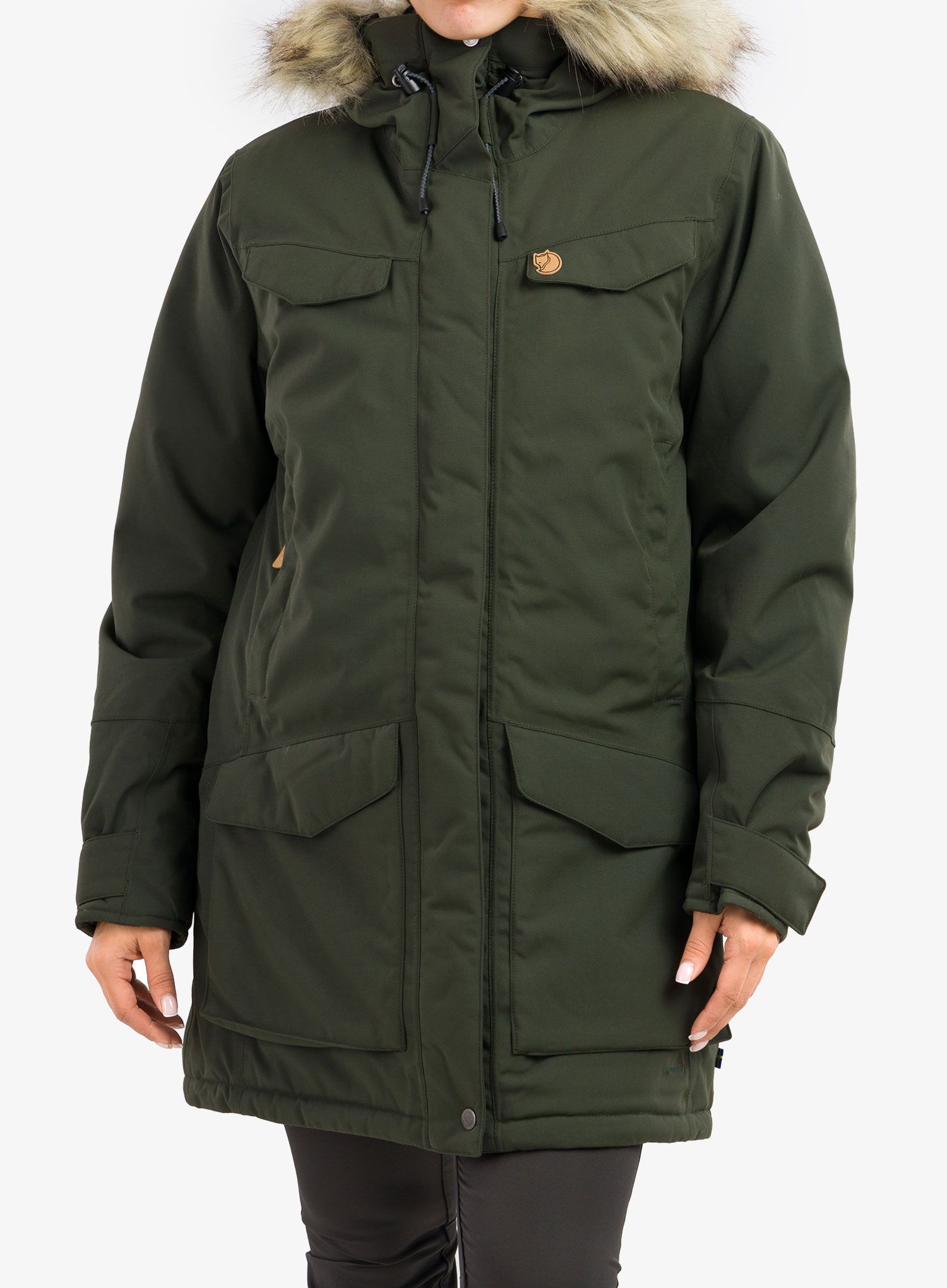 Ženski plašč Fjallraven Nuuk Parka - deep forest