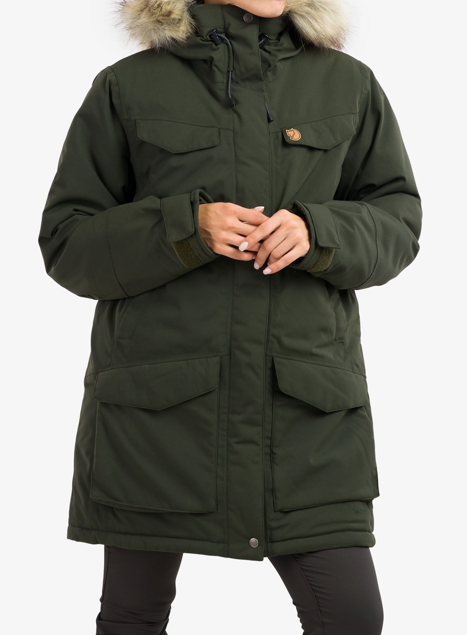 Ženski plašč Fjallraven Nuuk Parka - deep forest
