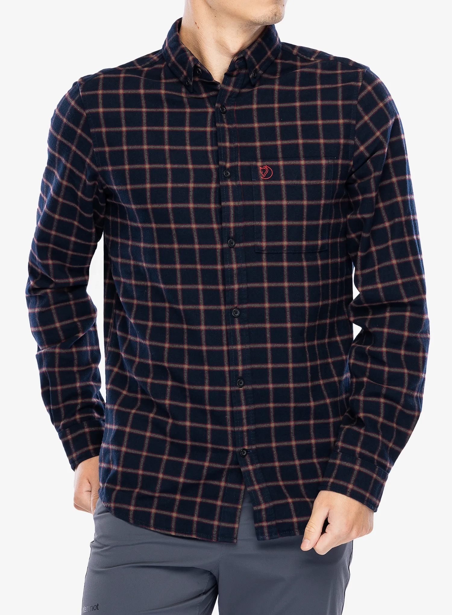 Pohodniška srajca Fjallraven Ovik Flannel Shirt - dark navy