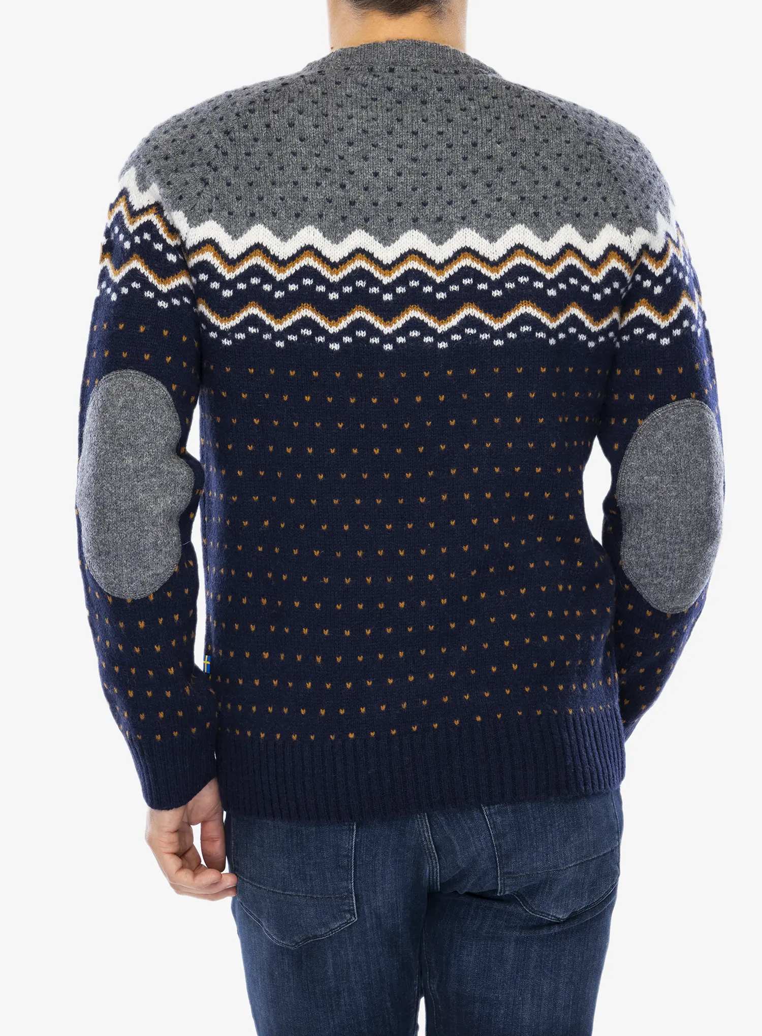 Pulover Fjallraven Ovik Knit Sweater - dark navy/navy