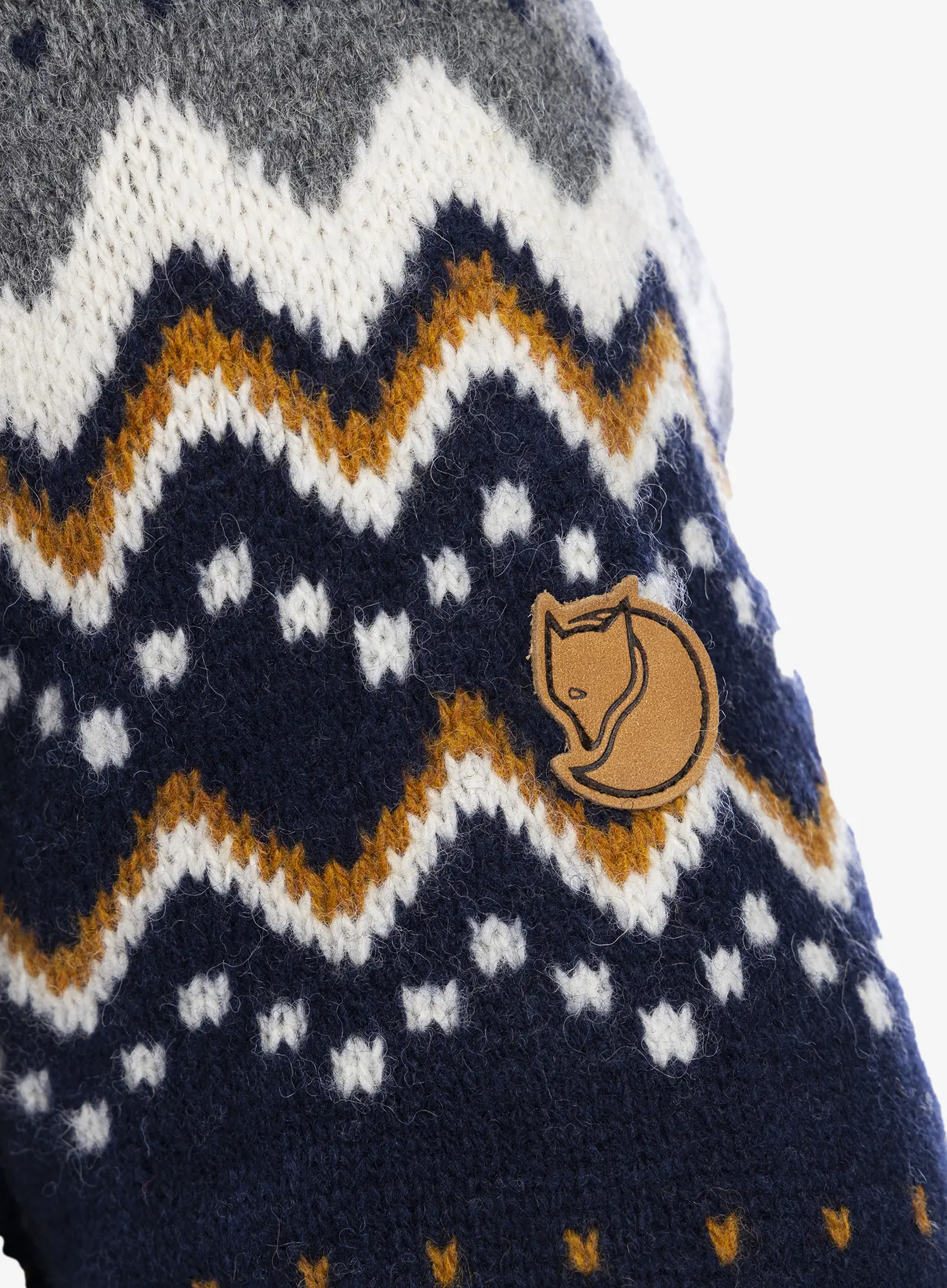Pulover Fjallraven Ovik Knit Sweater - dark navy/navy