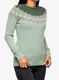 Ženski pulover Fjallraven Ovik Knit Sweater - misty green/deep patina