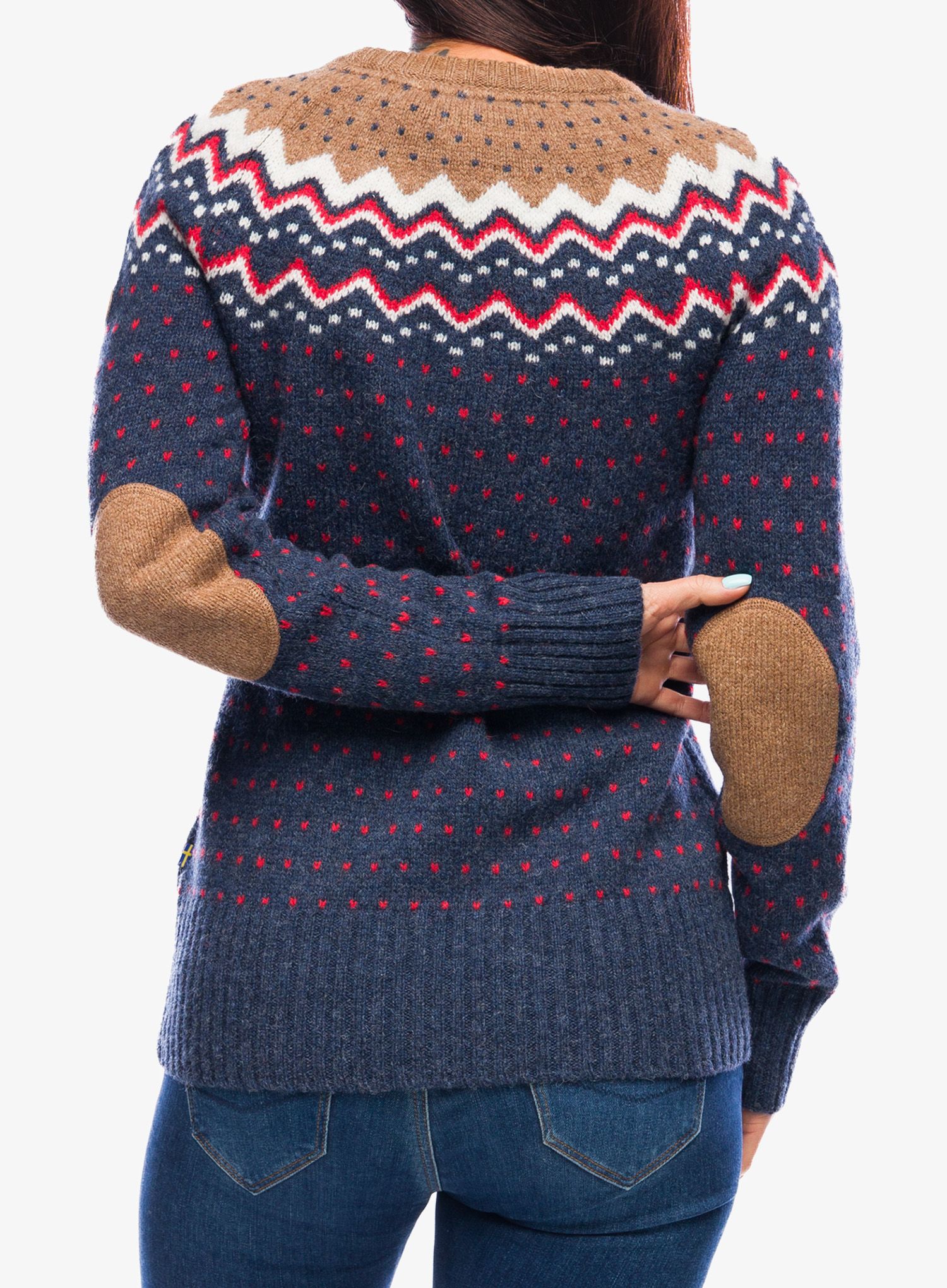 Ženski pulover Fjallraven Ovik Knit Sweater - navy