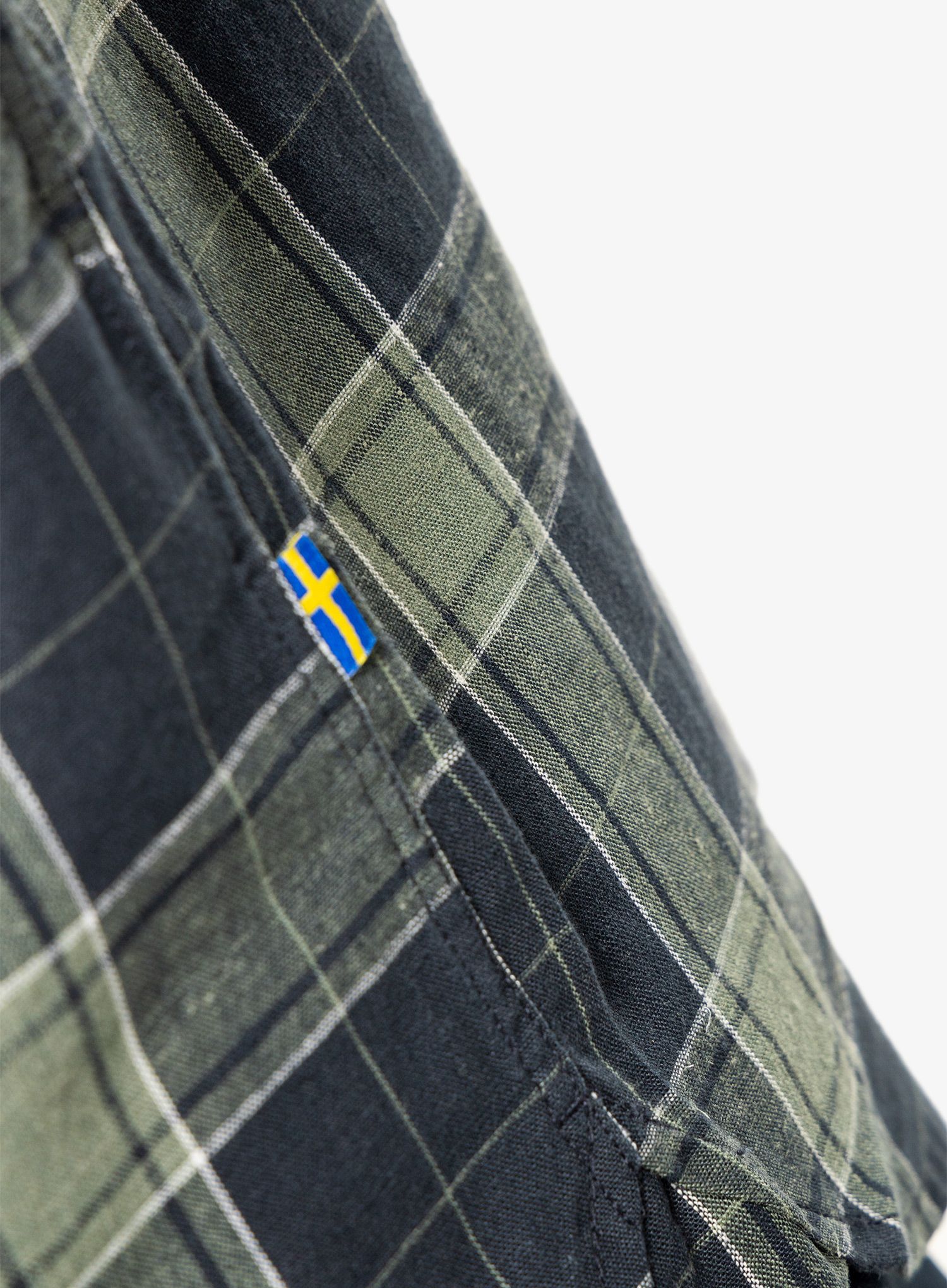 Srajca Fjallraven Ovik Travel Shirt S/S - dark navy/patina green