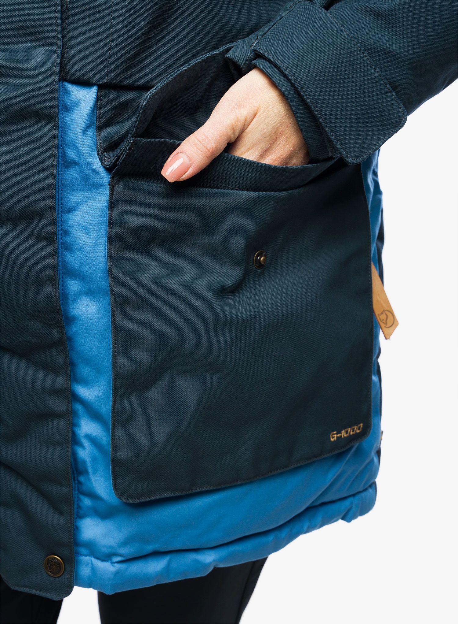 Ženska zimska jakna Fjallraven Polar Expedition Parka - blue/mountain blue