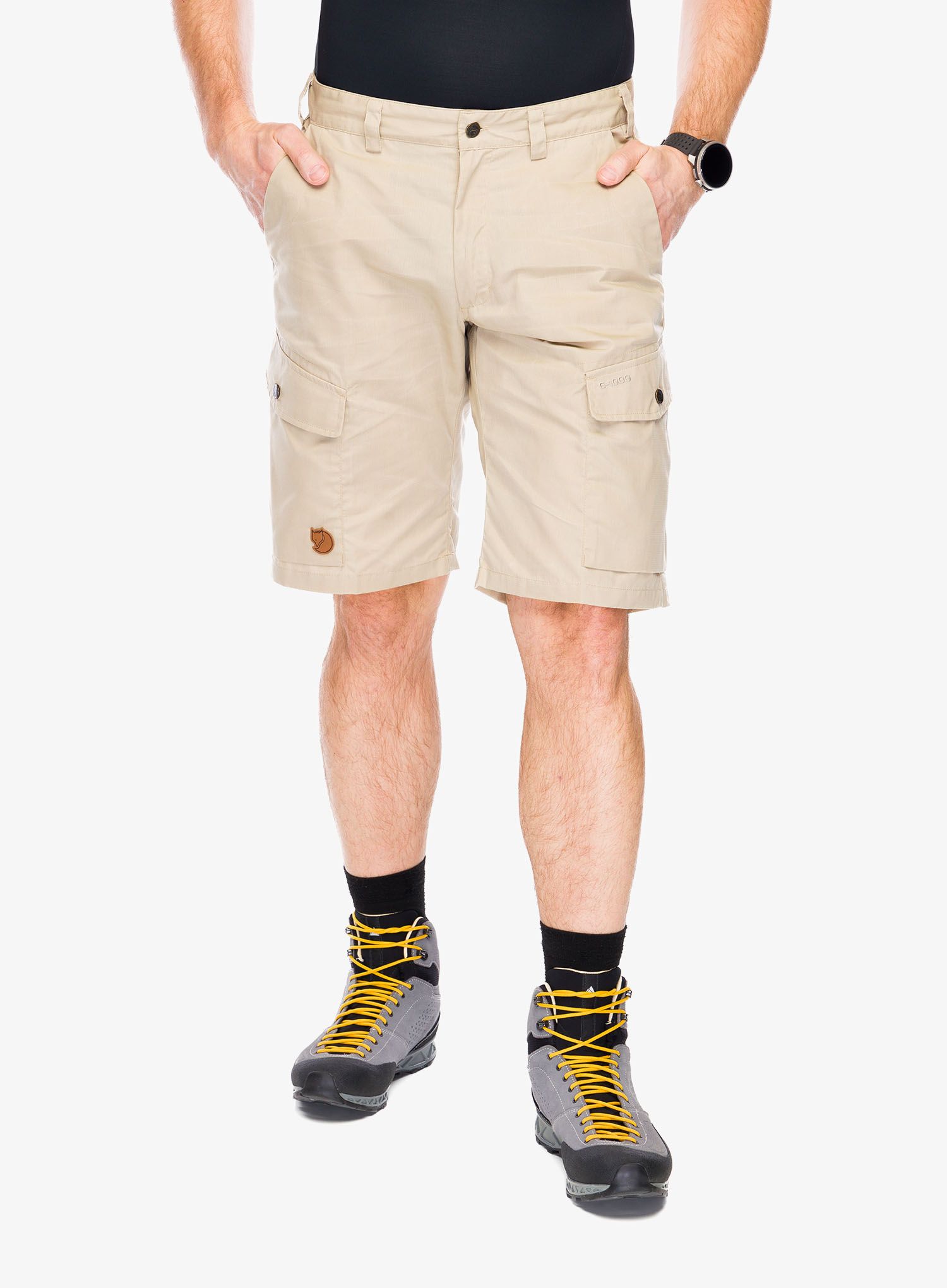 Pohodniške kratke hlače Fjallraven Ruaha Shorts - fossil