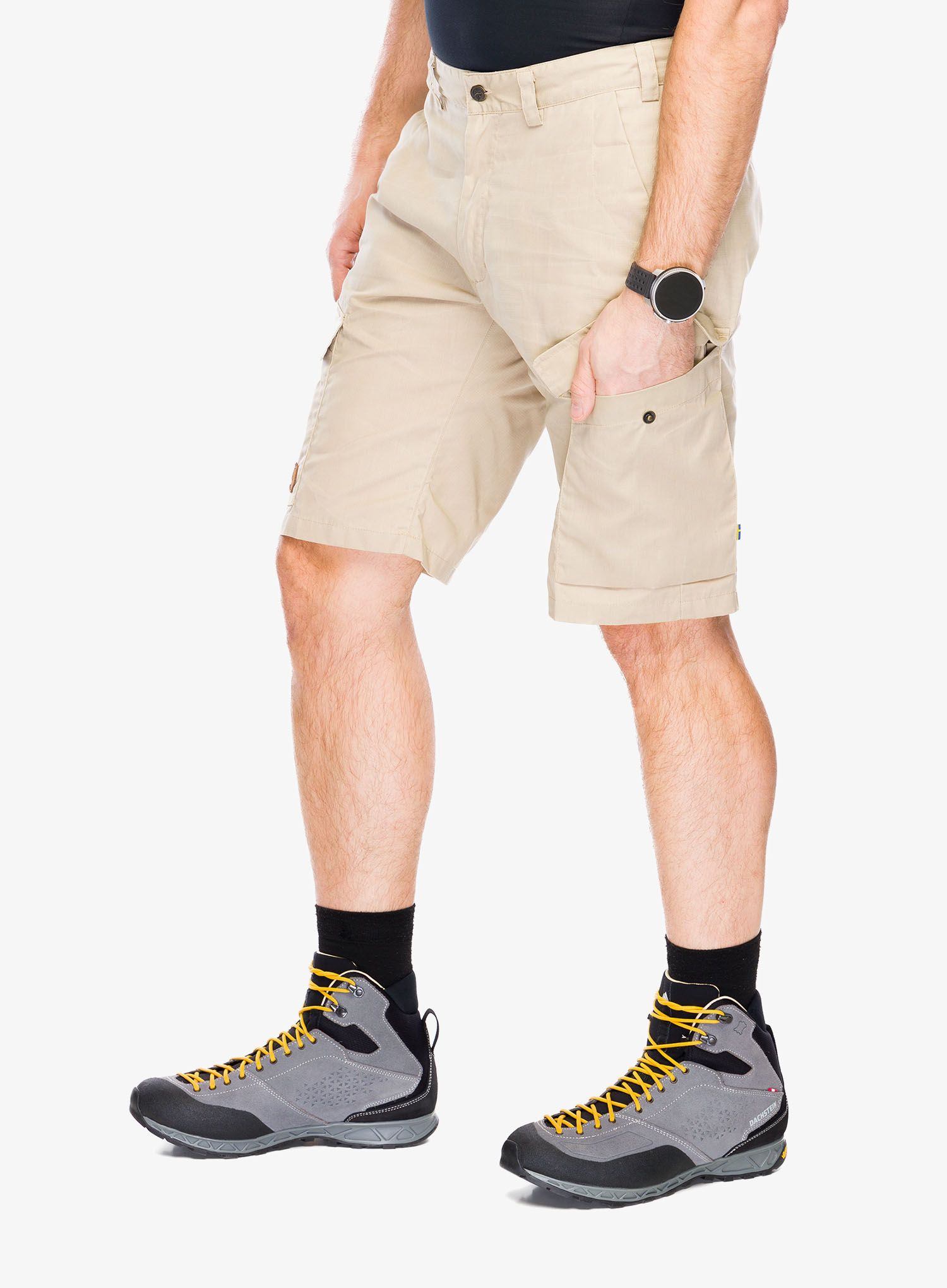 Pohodniške kratke hlače Fjallraven Ruaha Shorts - fossil