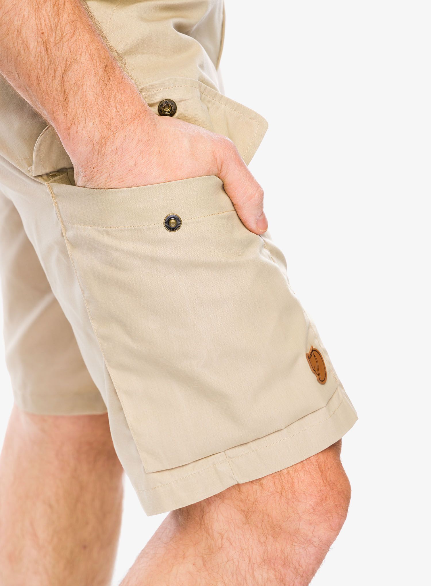 Pohodniške kratke hlače Fjallraven Ruaha Shorts - fossil