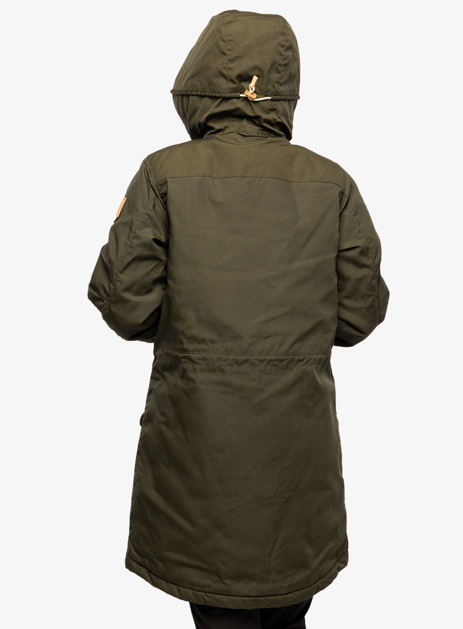 Ženski plašč Fjallraven Singi Wool Padded Parka - deep forest