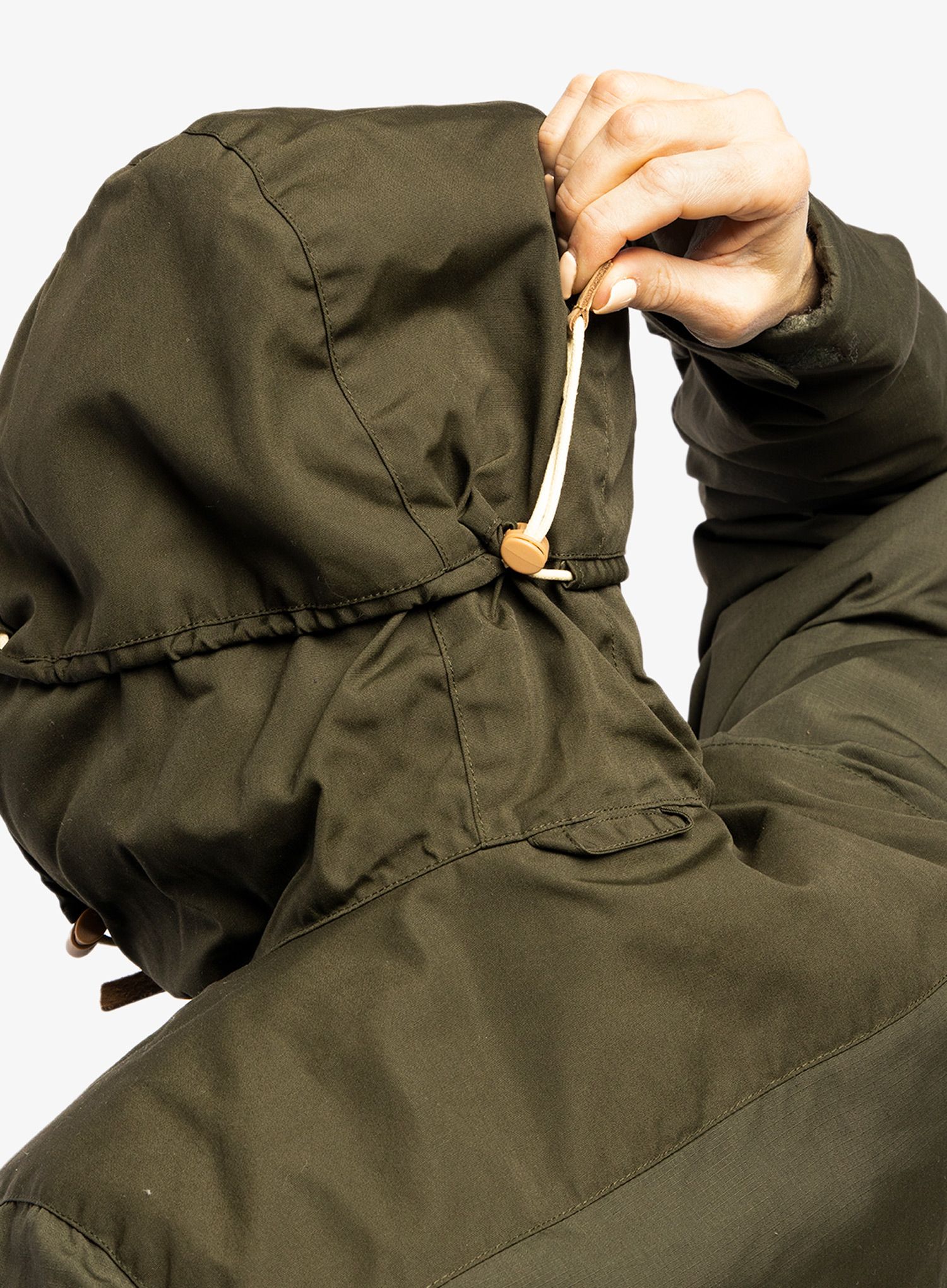 Ženski plašč Fjallraven Singi Wool Padded Parka - deep forest