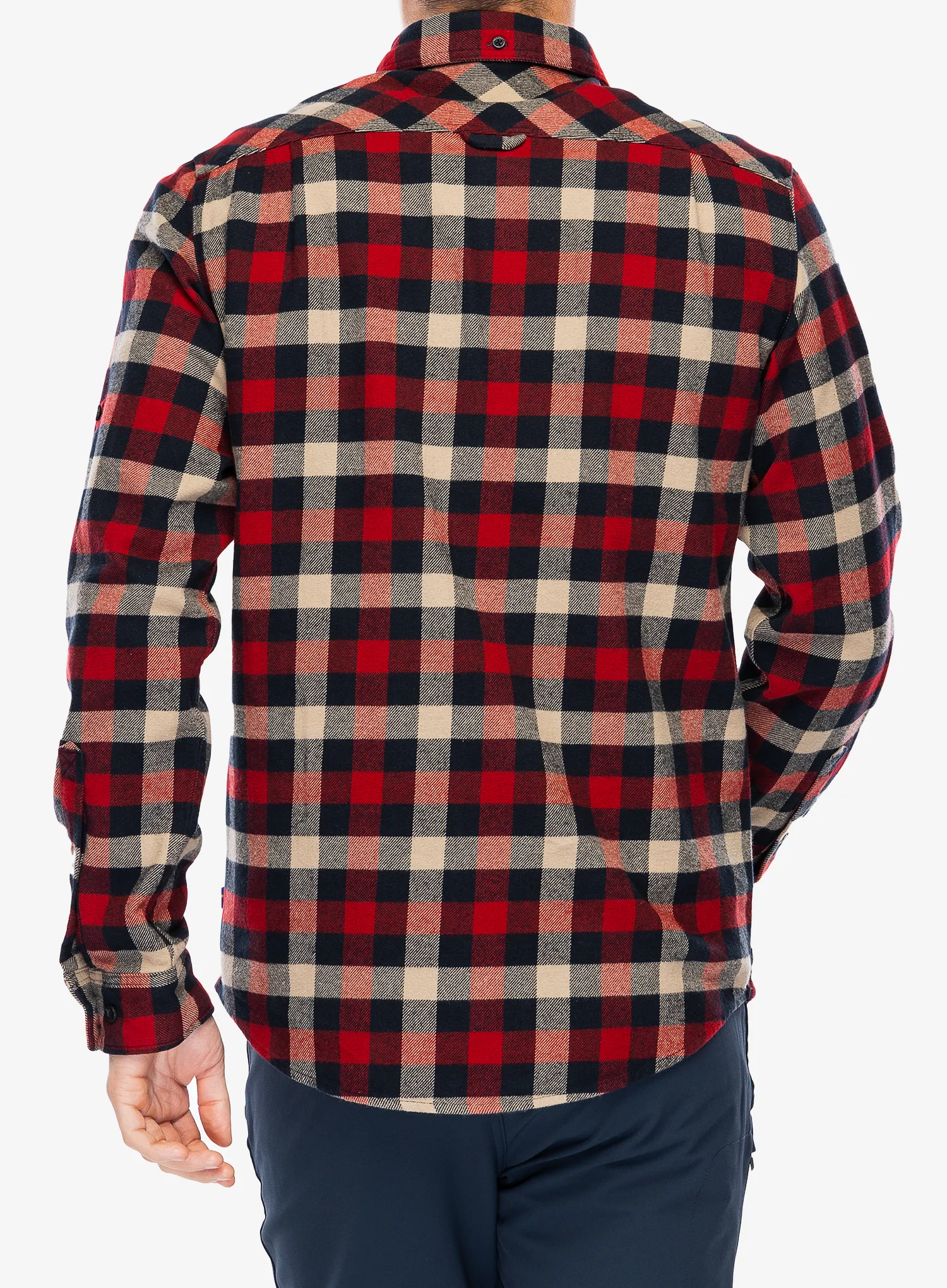Pohodniška srajca Fjallraven Skog Shirt - dark navy/red
