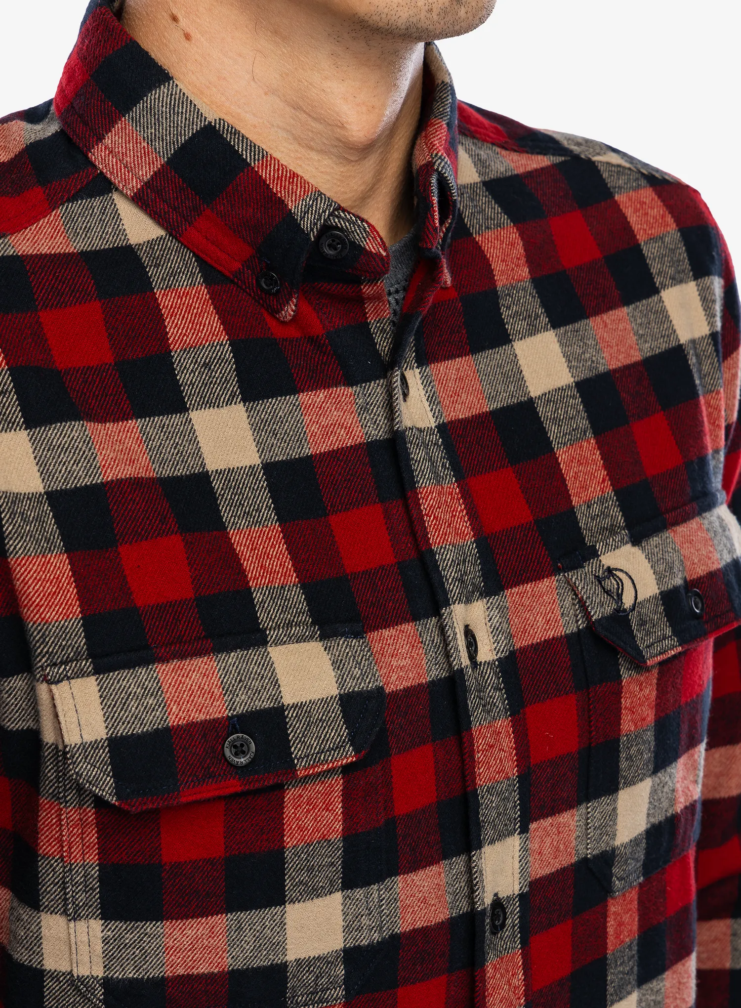 Pohodniška srajca Fjallraven Skog Shirt - dark navy/red