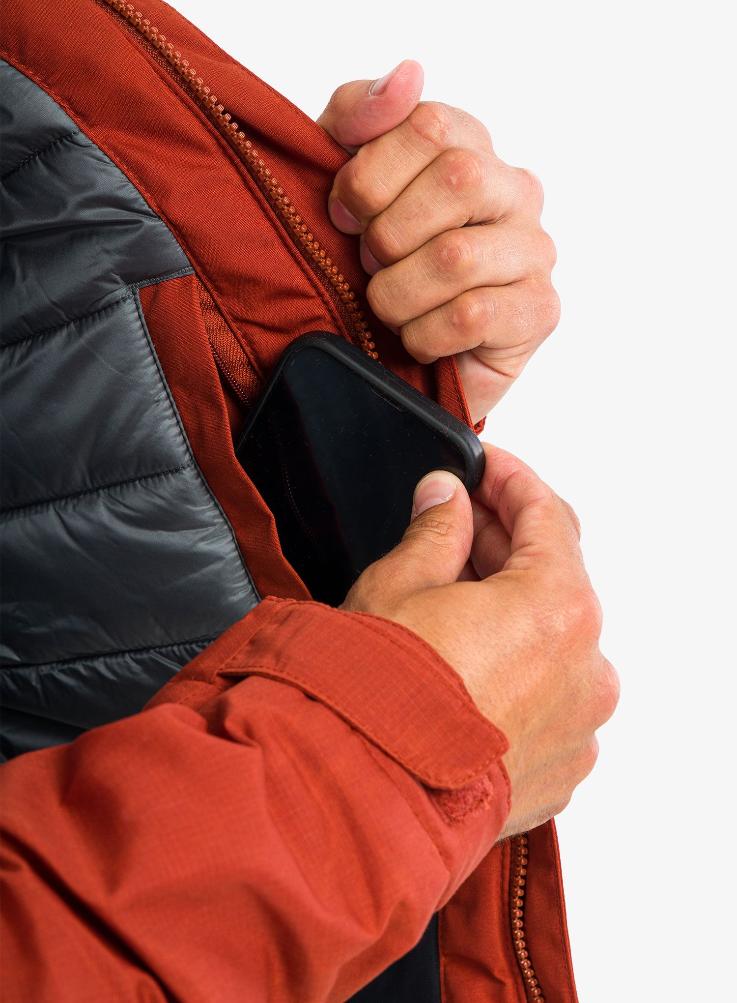 Moška zimska jakna Fjallraven Skogso Padded Jacket - autumn leaf