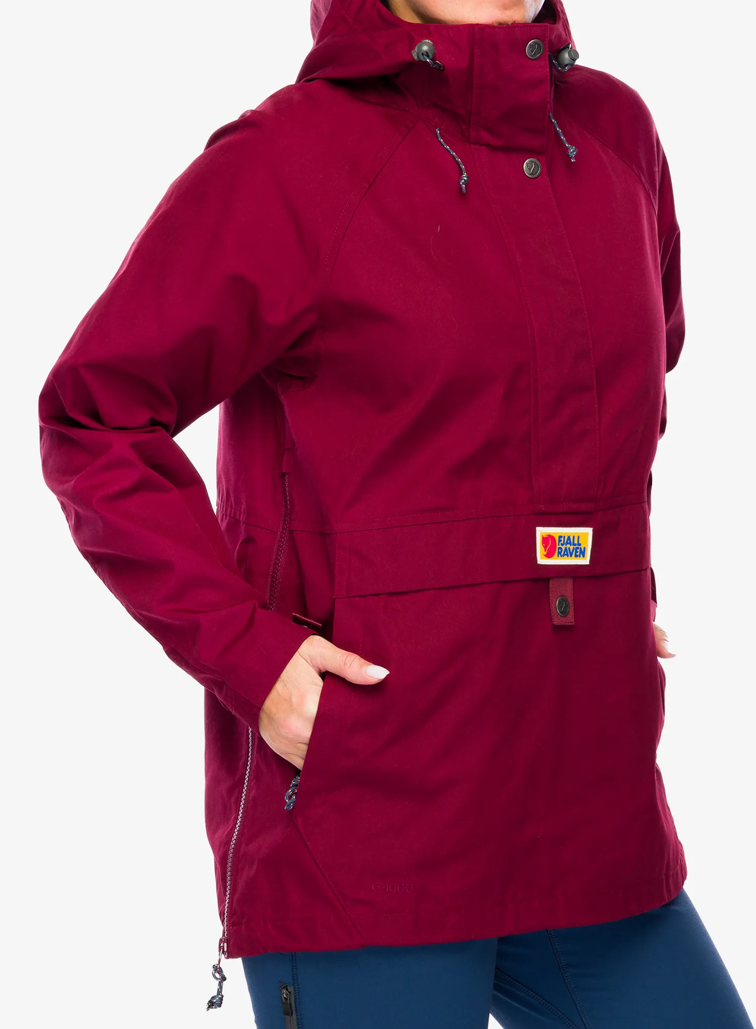 Ženska jakna Fjallraven Vardag Anorak - bordeaux red