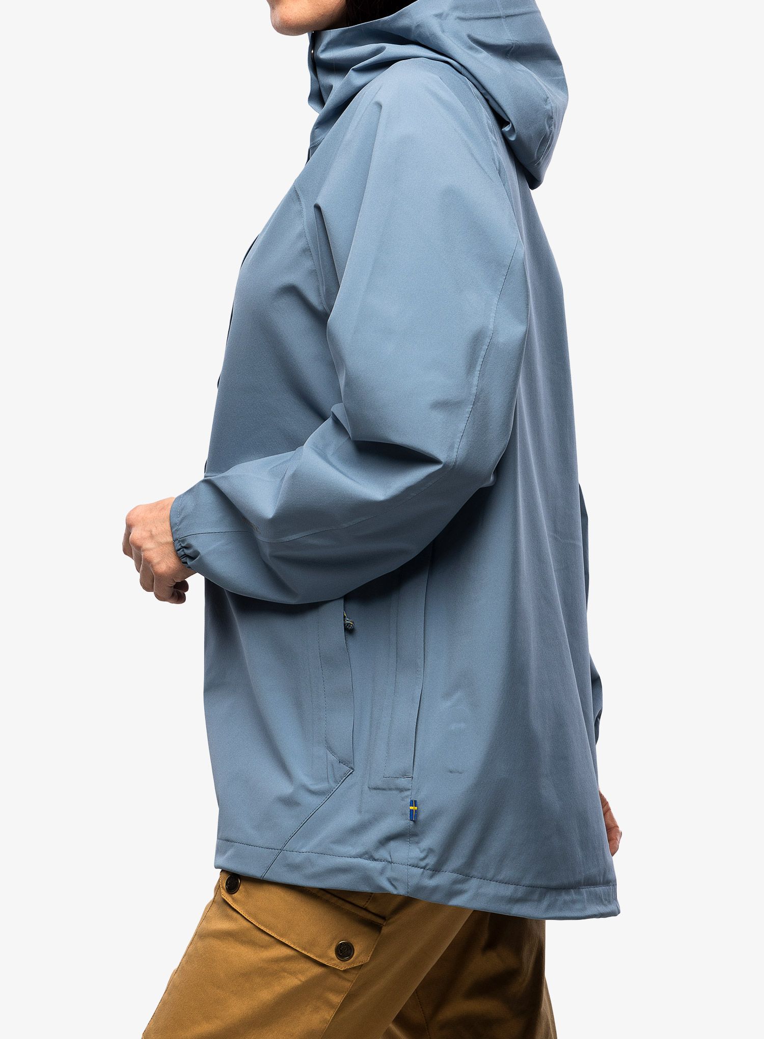 Ženska nepremočljiva jakna Fjallraven Vardag Hydratic Anorak - dawn blue