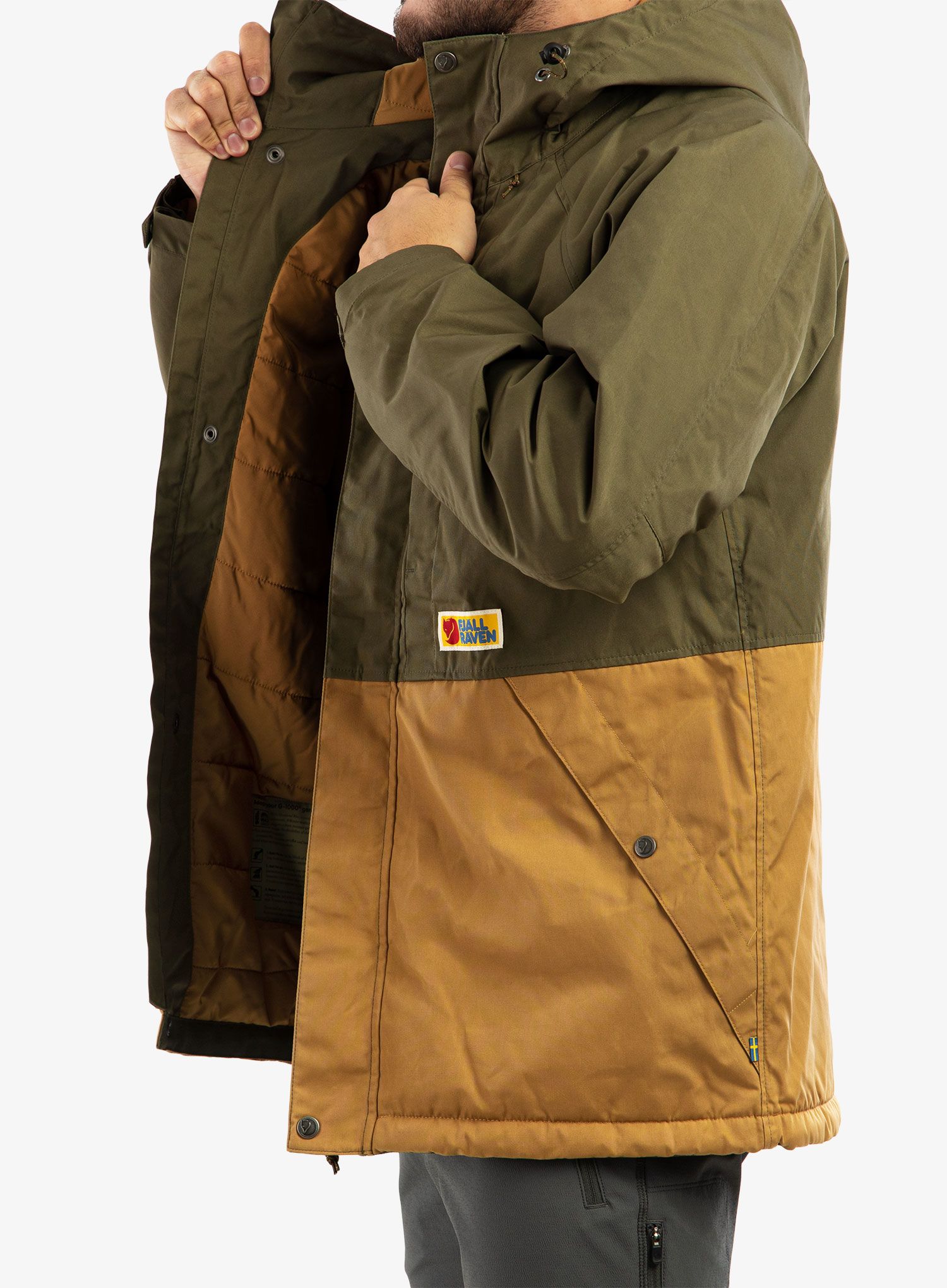 Sintetična jakna Fjallraven Vardag Lite Padded Jacket - laurel green/buckwheat brown