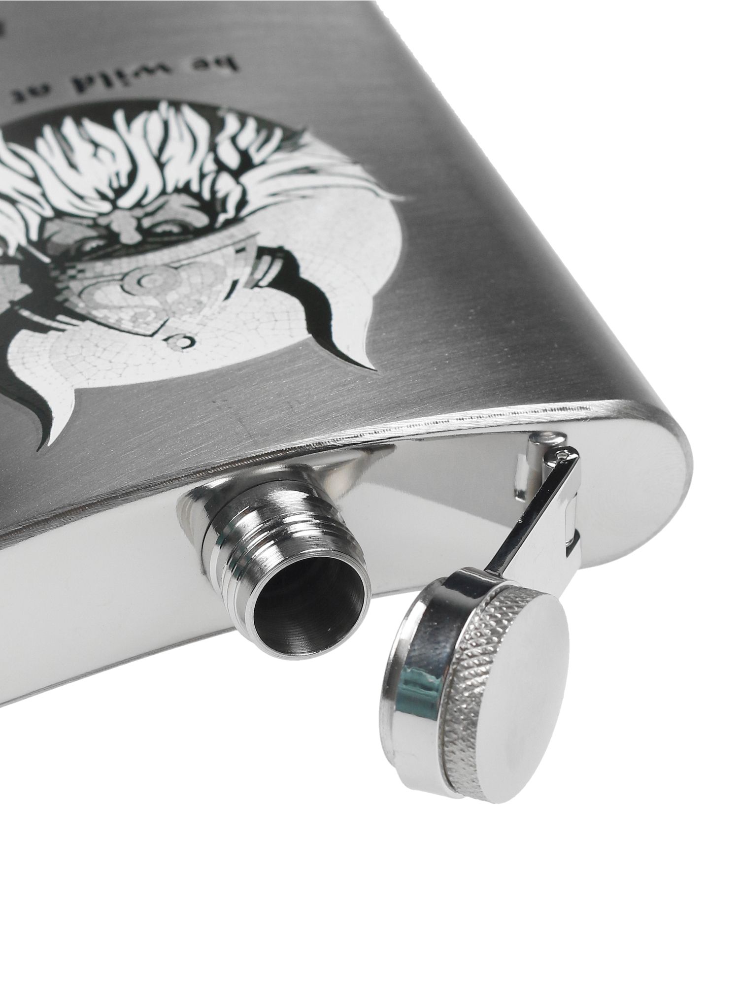 Prisrčnica Fjord Nansen Vill Viking Hip Flask - silver