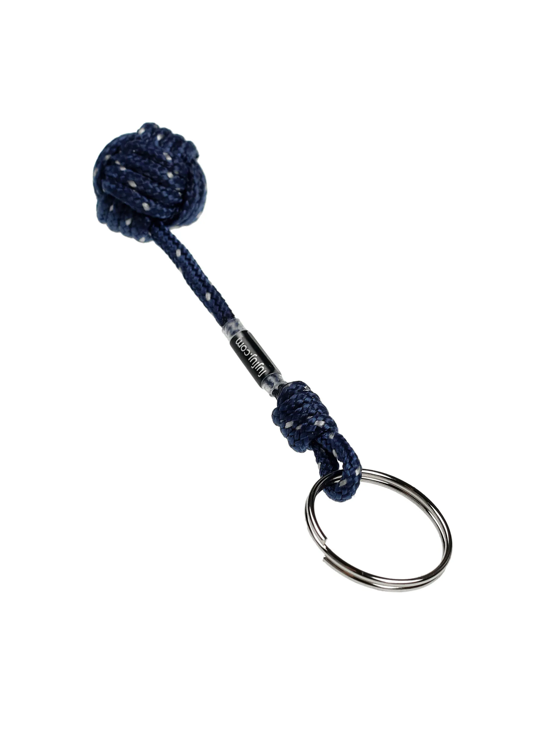 Obesek FujFuj Keychain Knot - blue dotted
