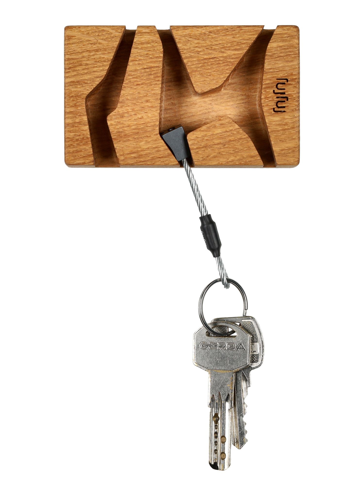 Obešalnik za ključe FujFuj Oak Wood Gentelman Mini 2