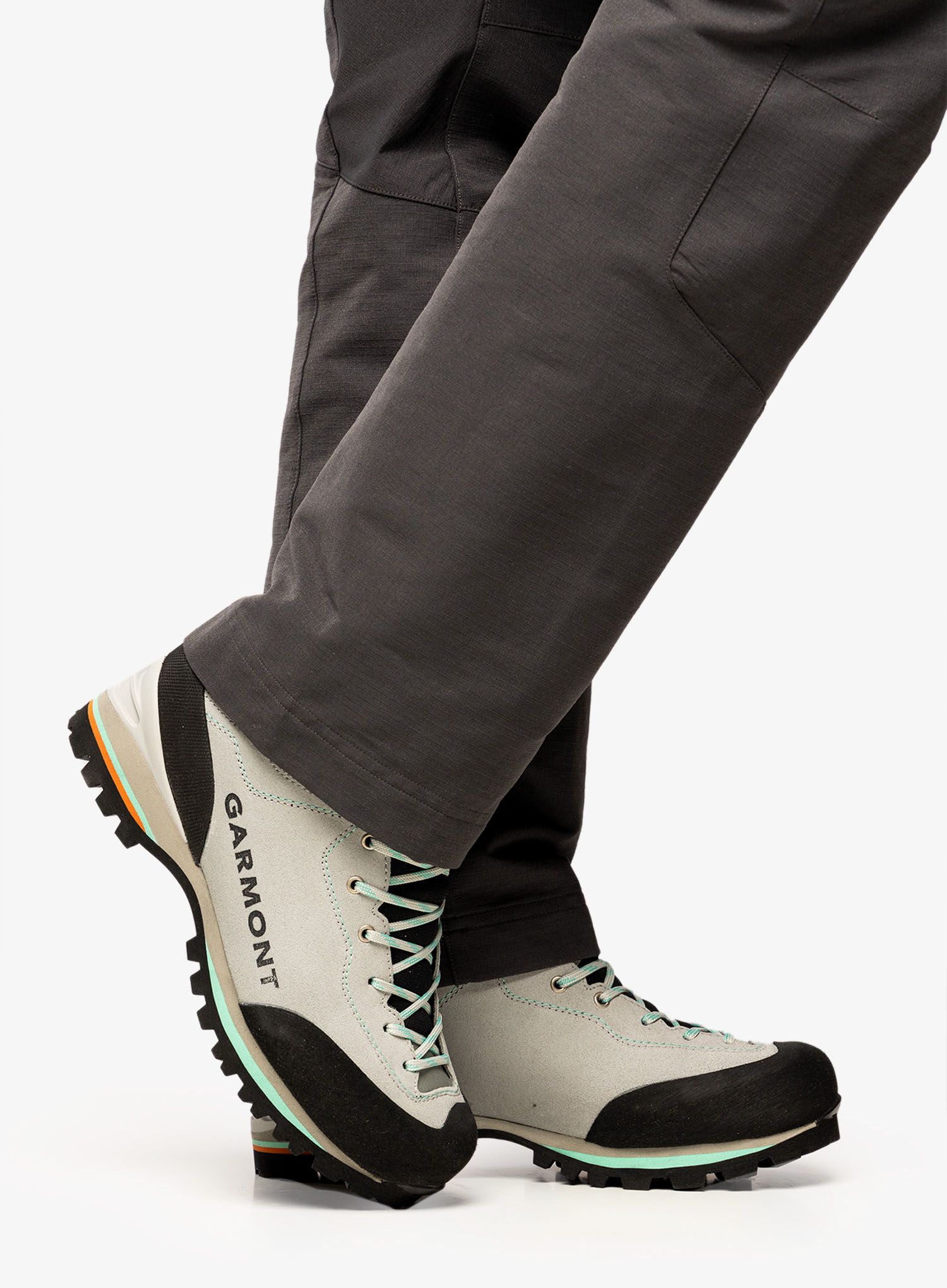 Ženski treking čevlji Garmont Ascent GTX - light grey/light green
