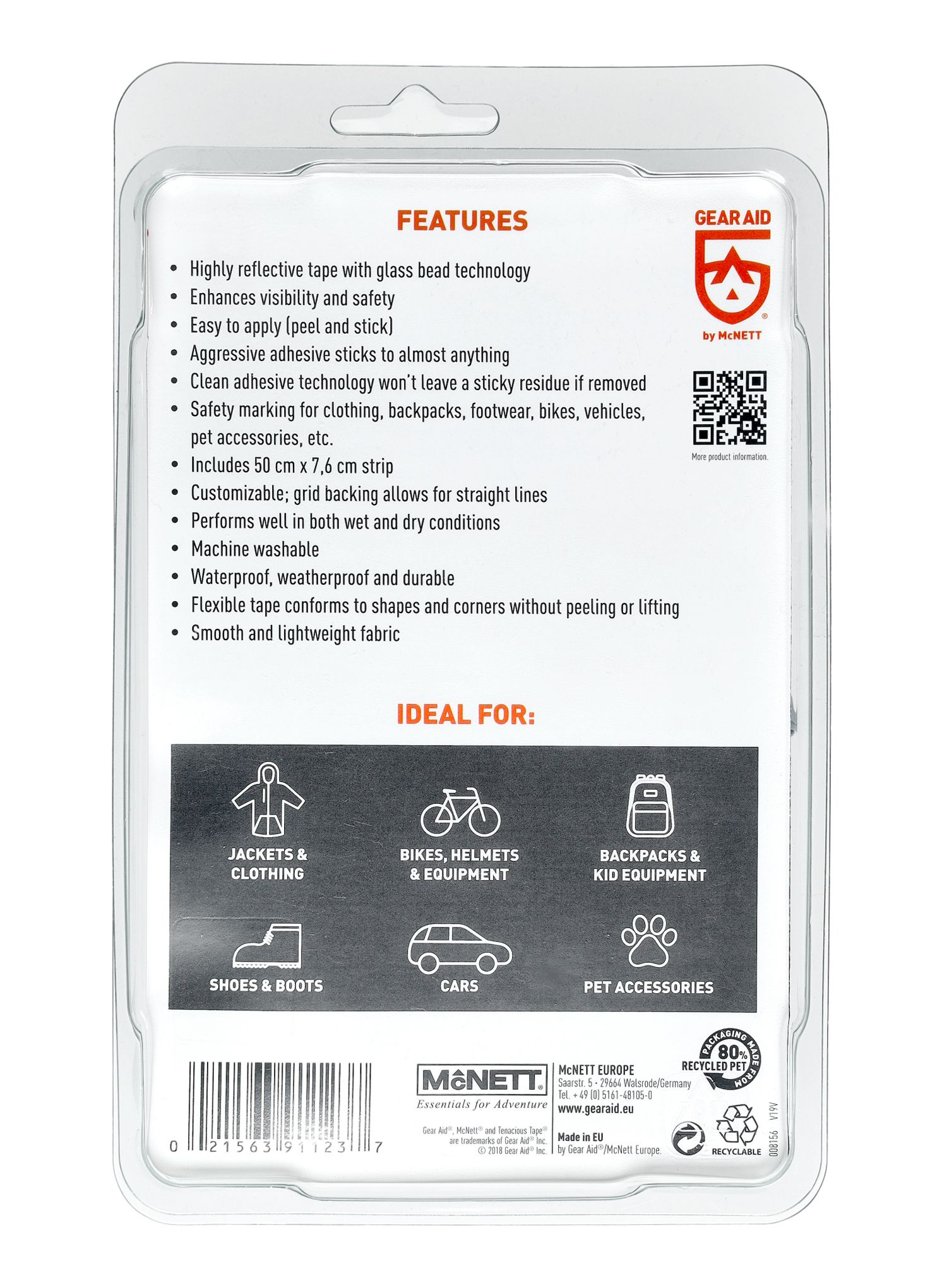 Trak Gear Aid Reflective Tenacious Tape