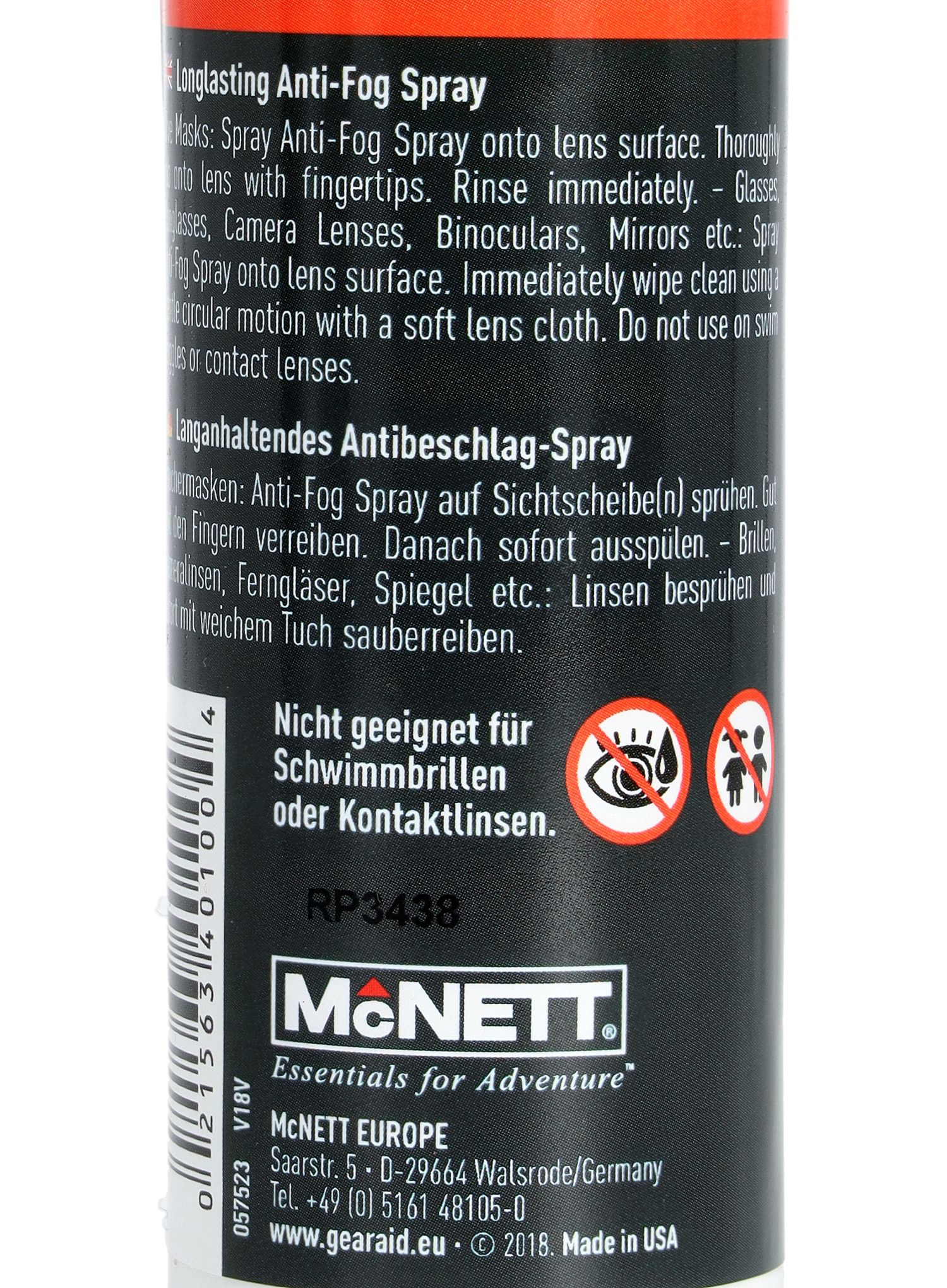 Razpršilo Gear Aid Anti-Fog Sprey