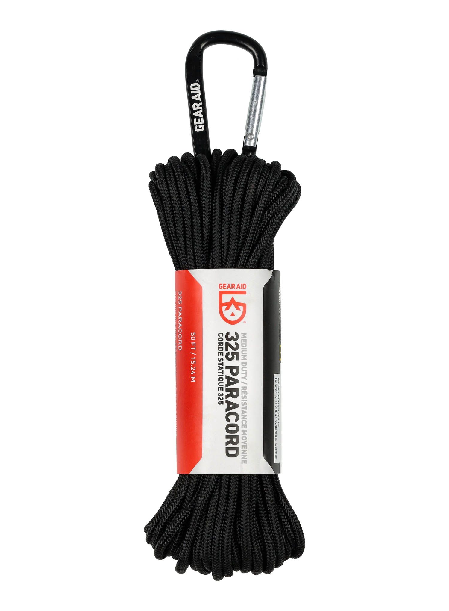 Vrv Gear Aid Medium-Duty 325 Paracord 15 m - black