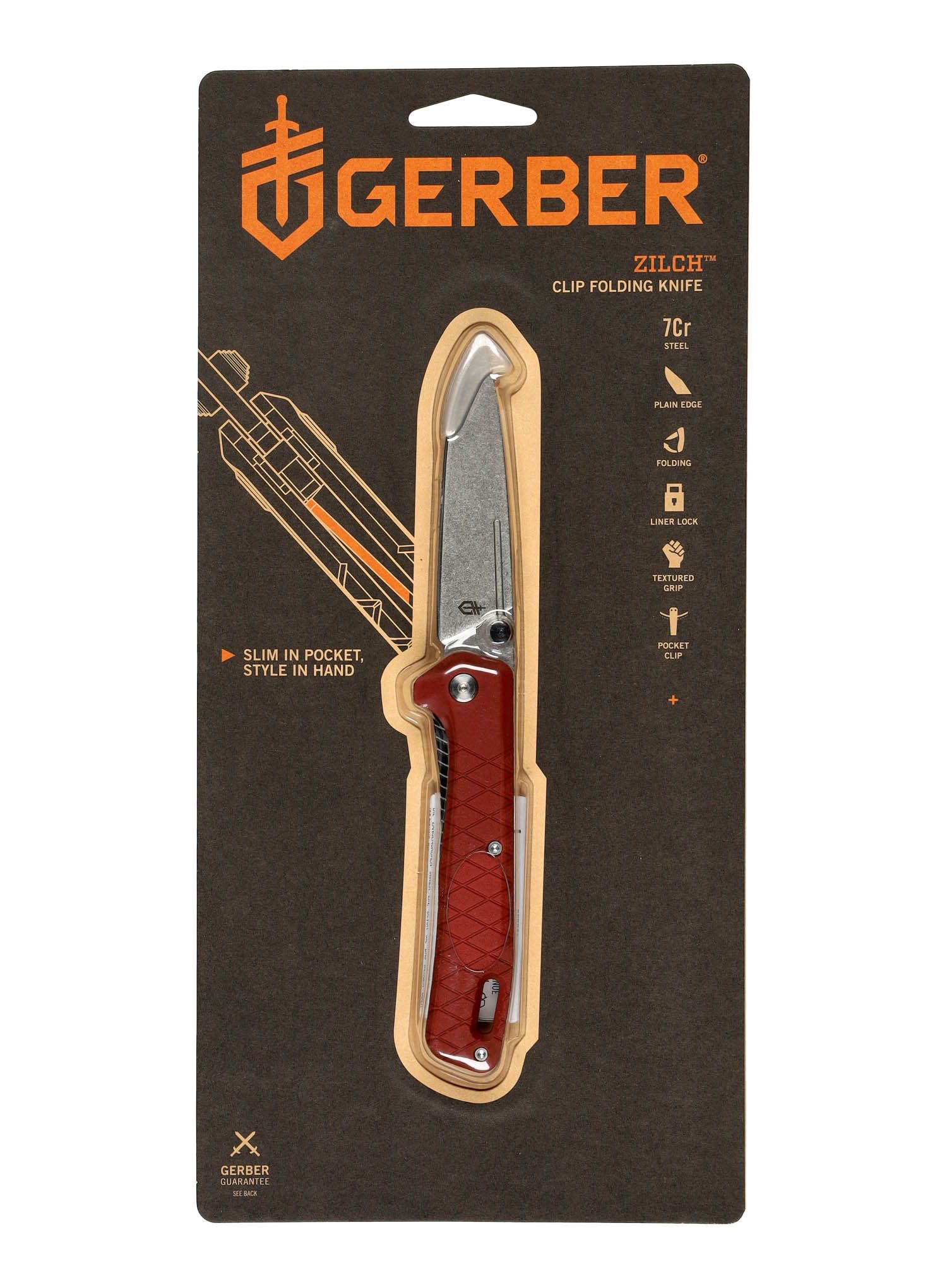 Žepni nož Gerber Zilch - drab red