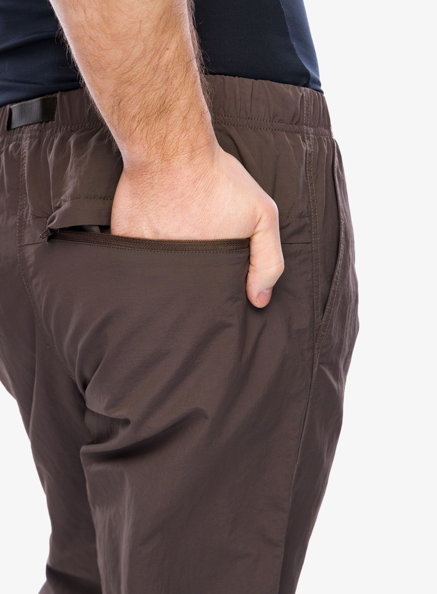 Pohodniške hlače Gramicci Nylon Track Pant - dark brown